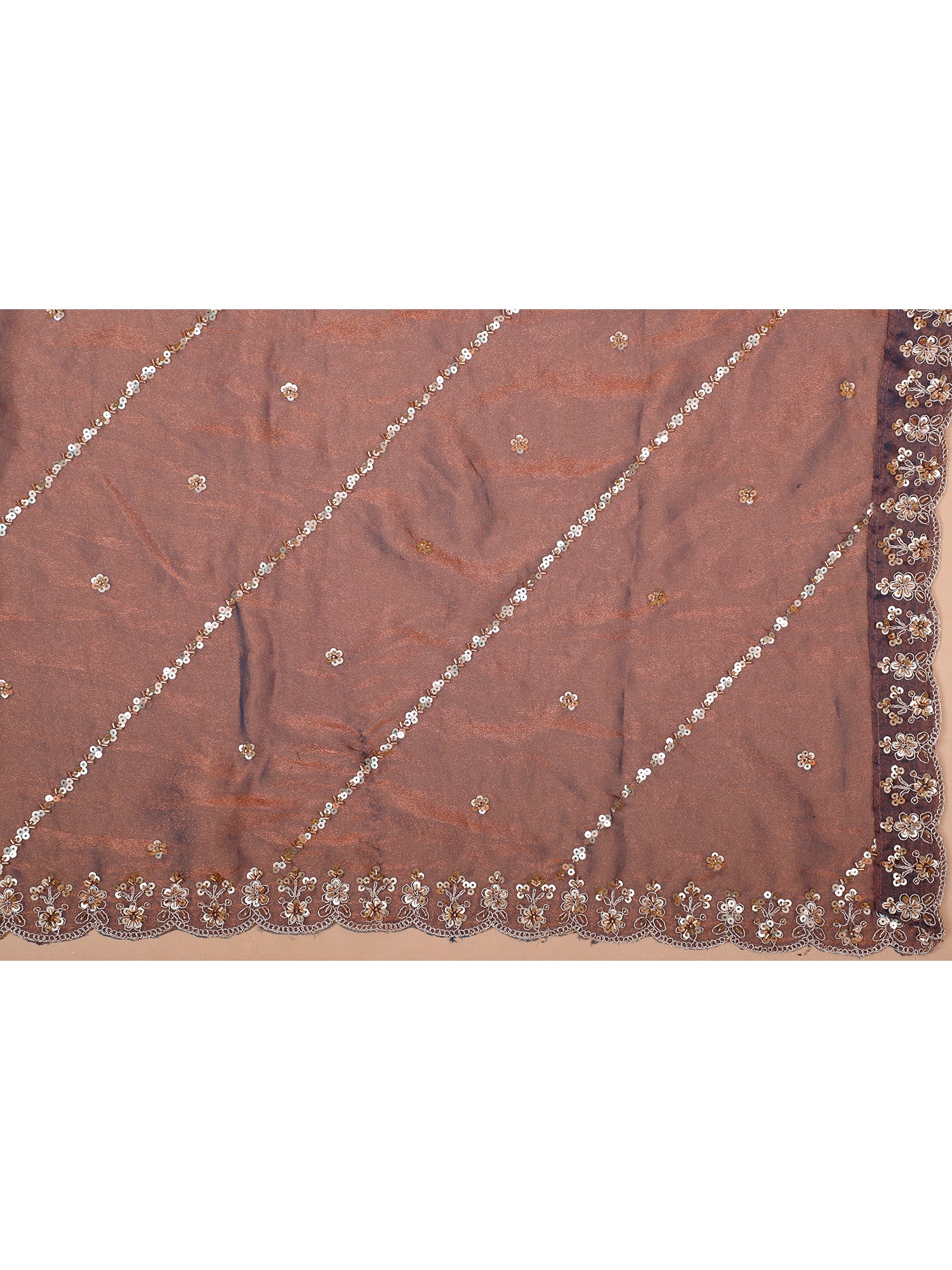 Lavender Bridal Lehenga With Handwork