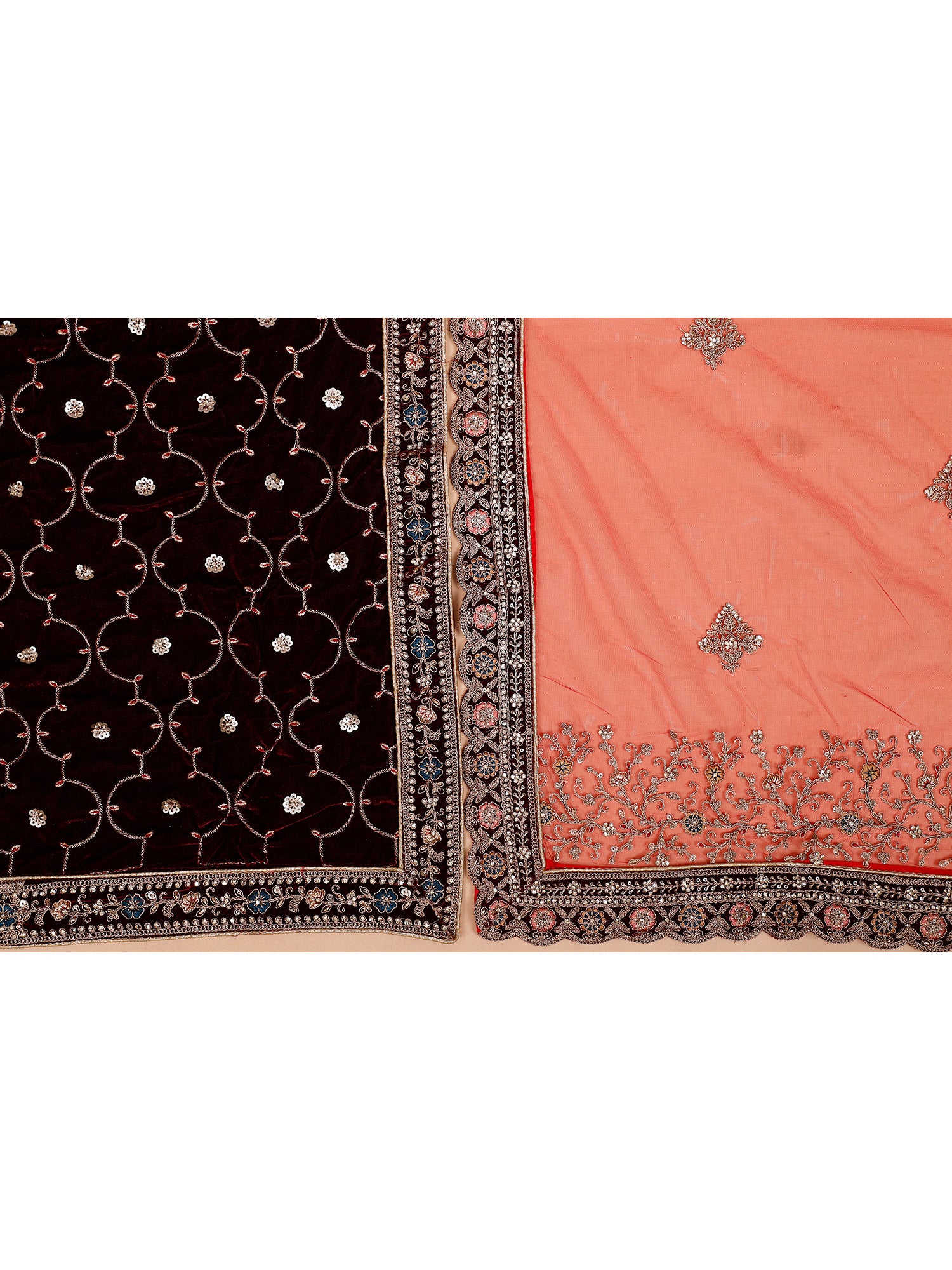 Artistic Velvet Multicolor Lehenga