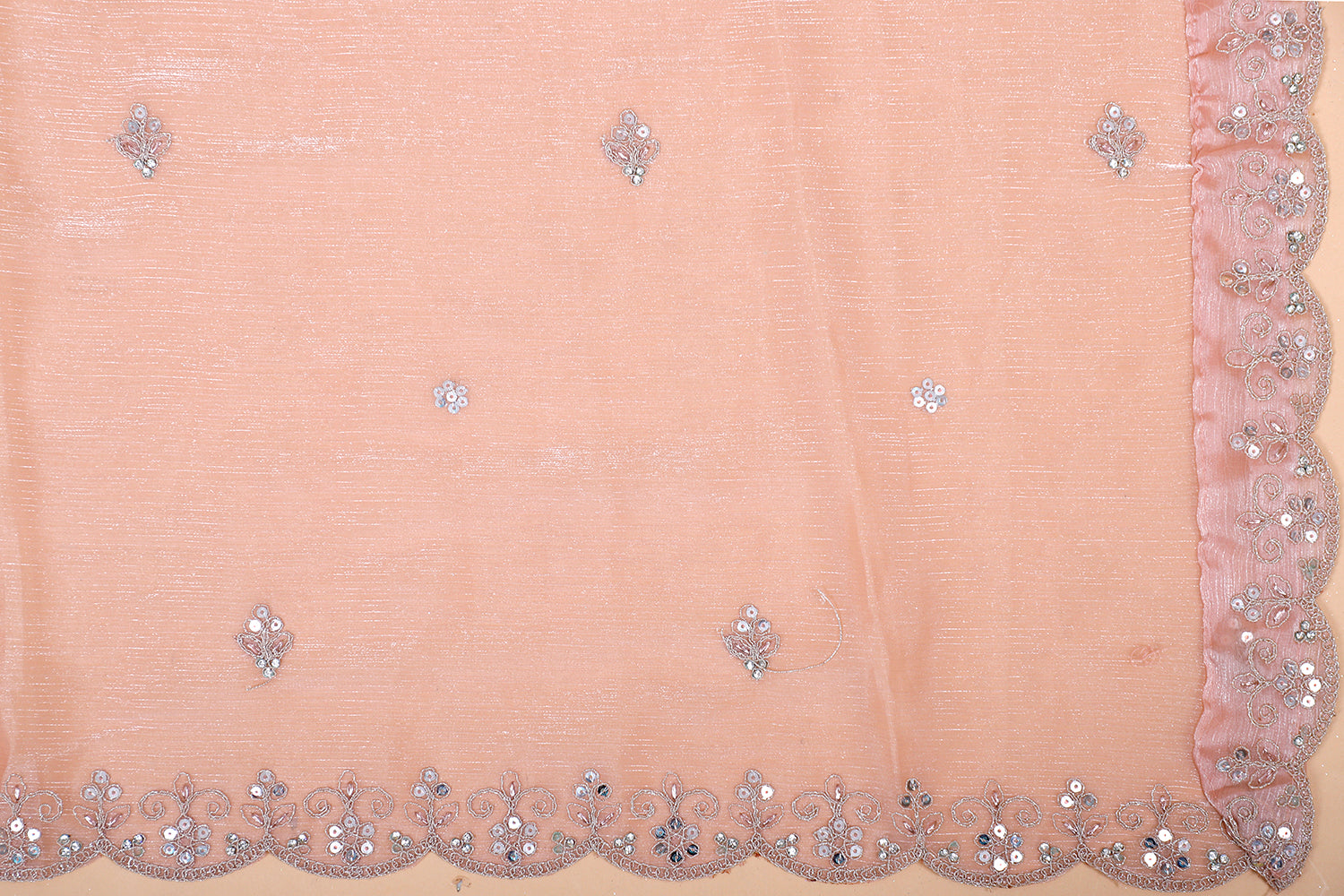 Baby Pink Shimmer Designer Lehenga