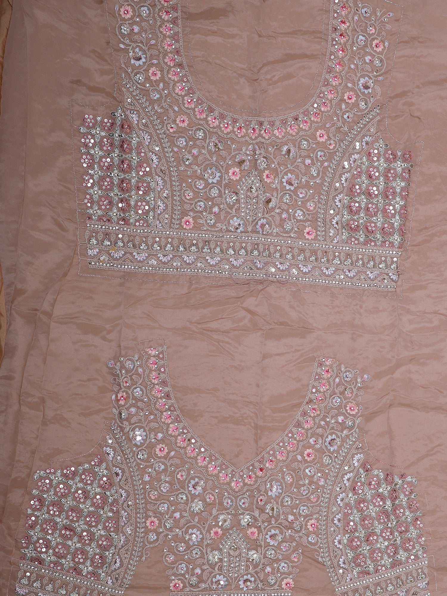 Blush In Beauty With Our Peach Silk Lehenga