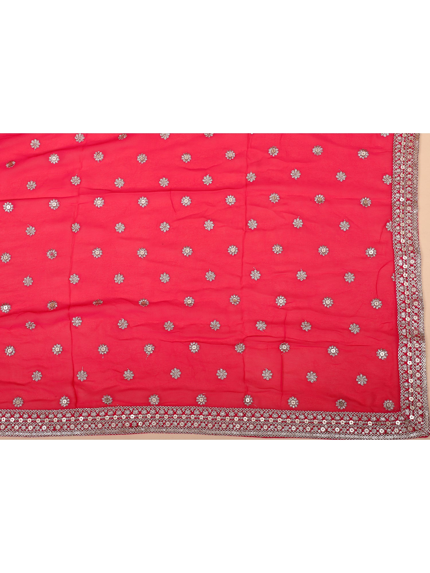 Pink Georgette Lehenga
