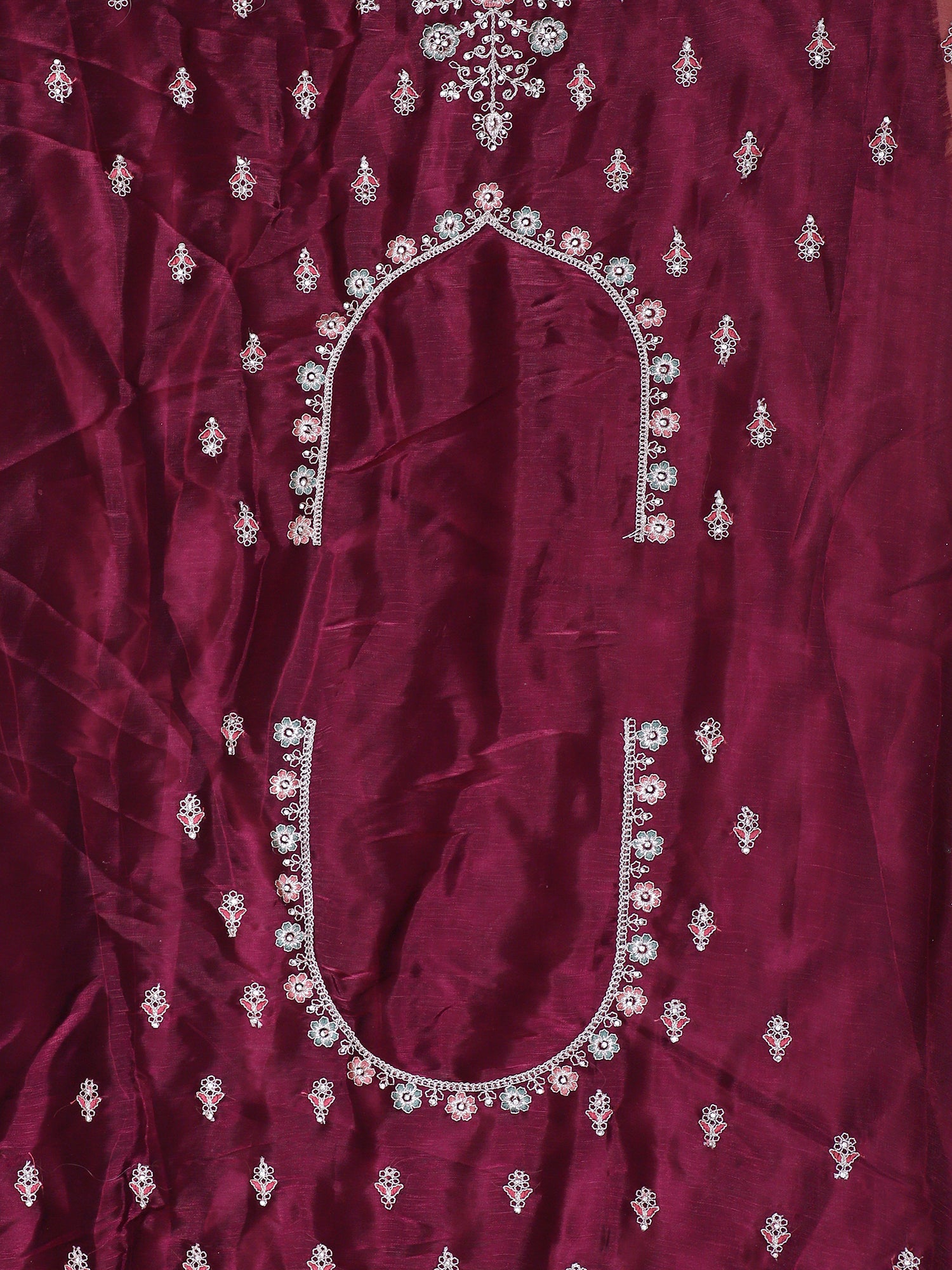 Dark Maroon Statement Lehenga