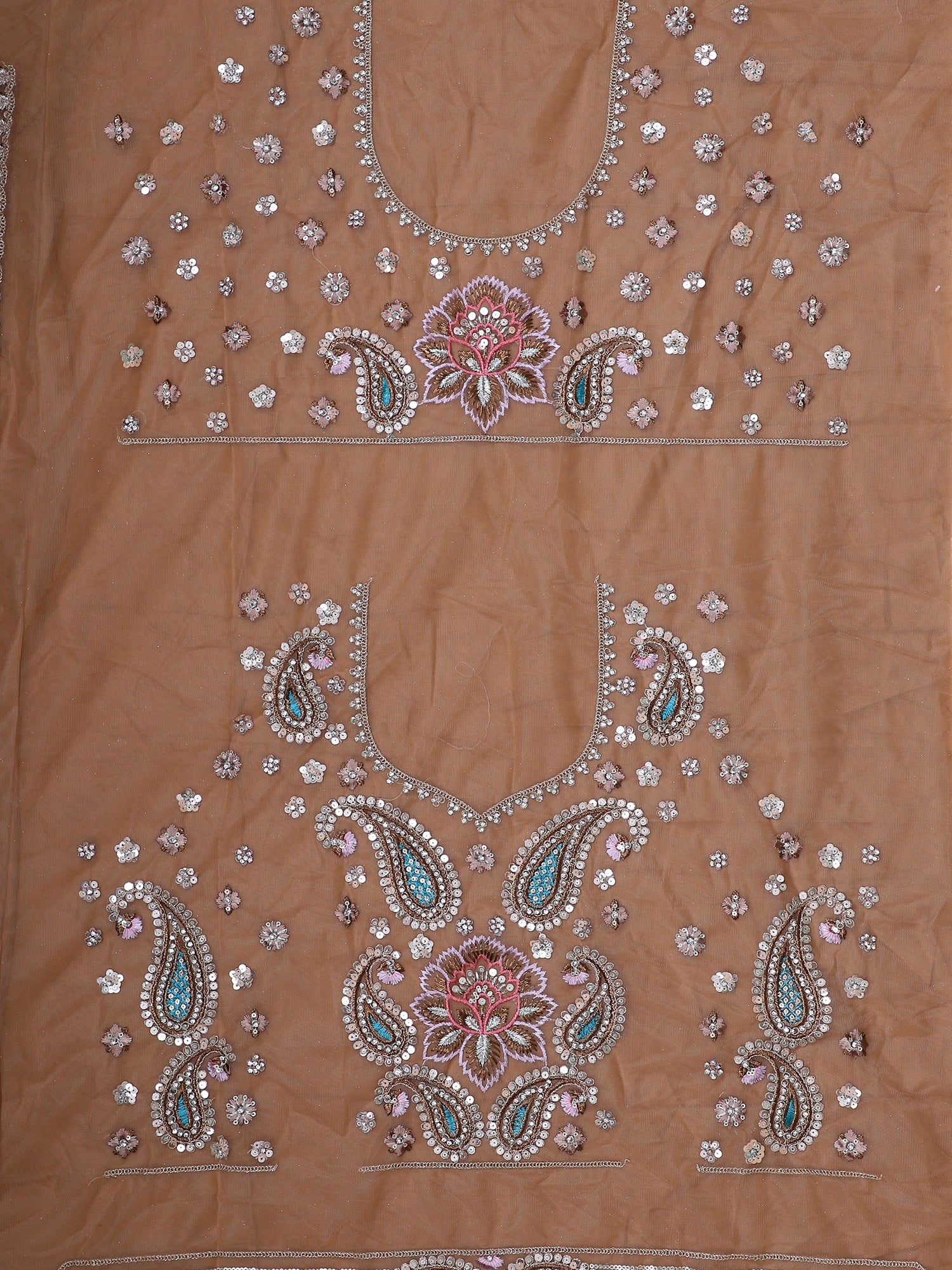 Brown Couture Lehenga With Hand Embroidery