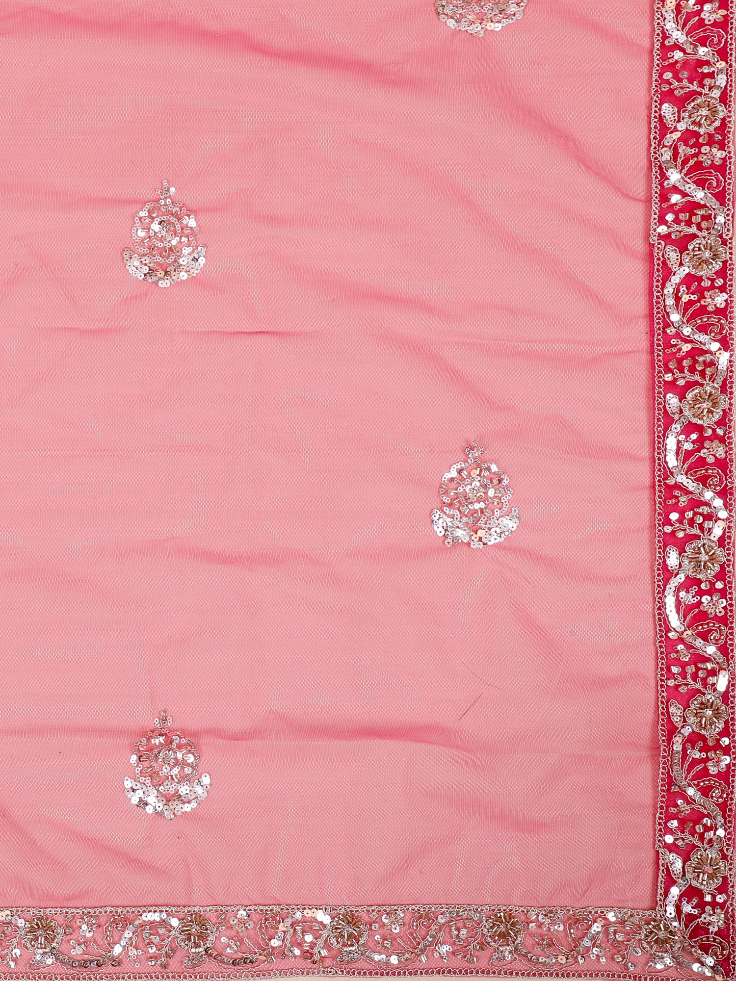 Fuchsia Glow Thread & Jarkan Embellished Lehenga