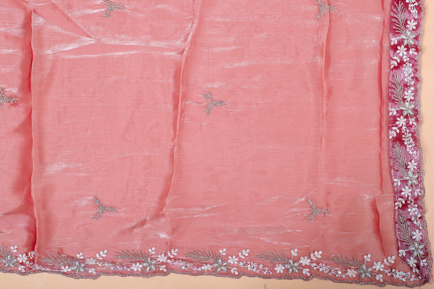 Dark Pink Jimmy Choo Thread And Jarkan Lehenga