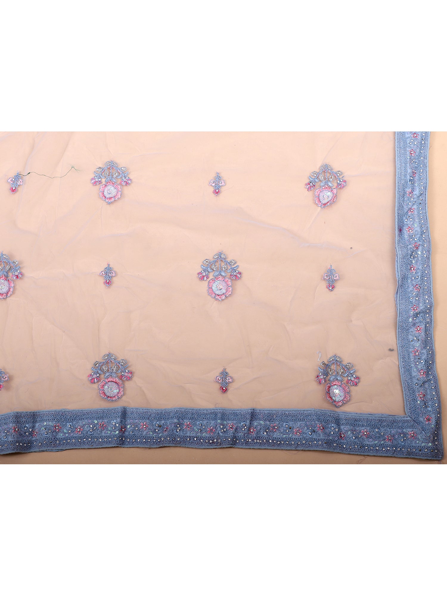 Ky Blue Net Jarkan Lehenga – Elegant Bridal & Party Wear