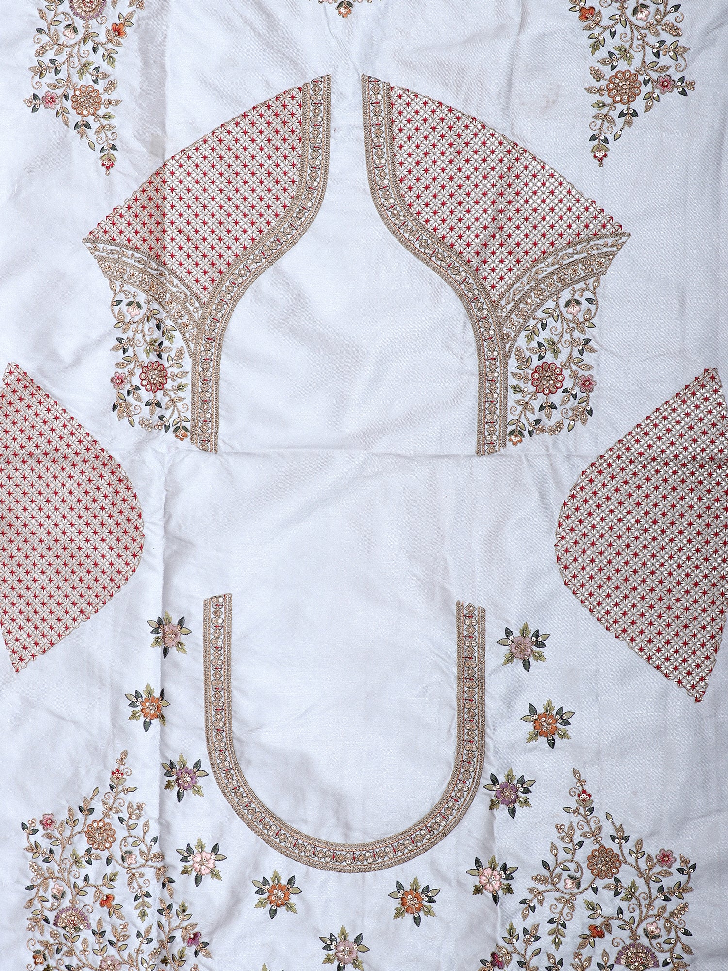 Light Pista Silk Lehenga With Handwork