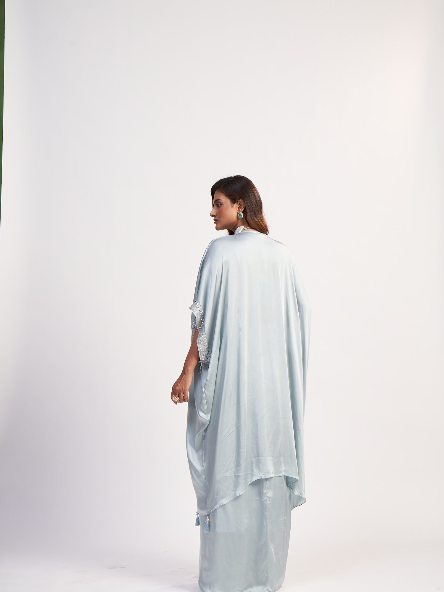 Silver Indo-Western Lycra Dress