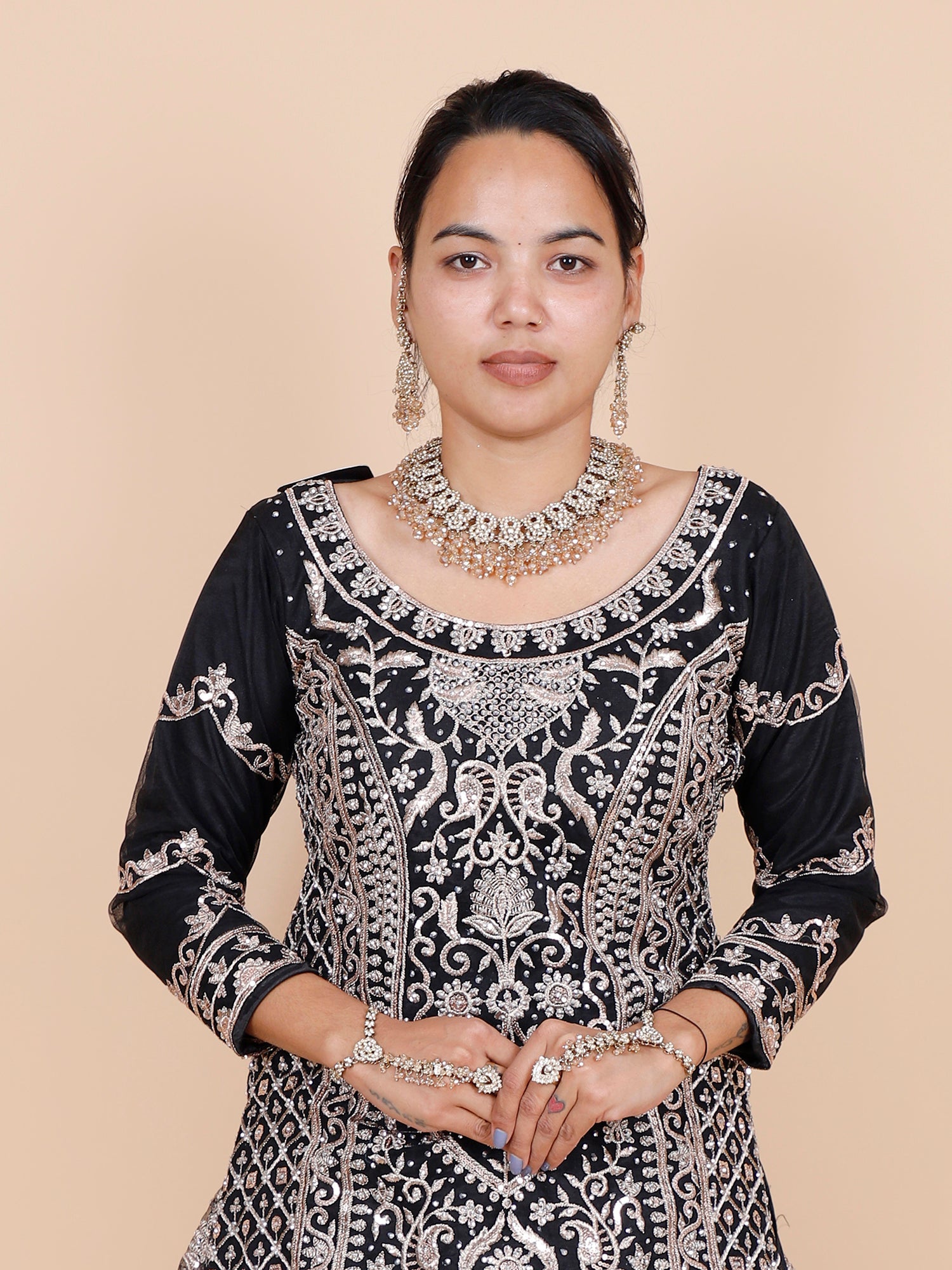 Royal Black Readymade Lehenga