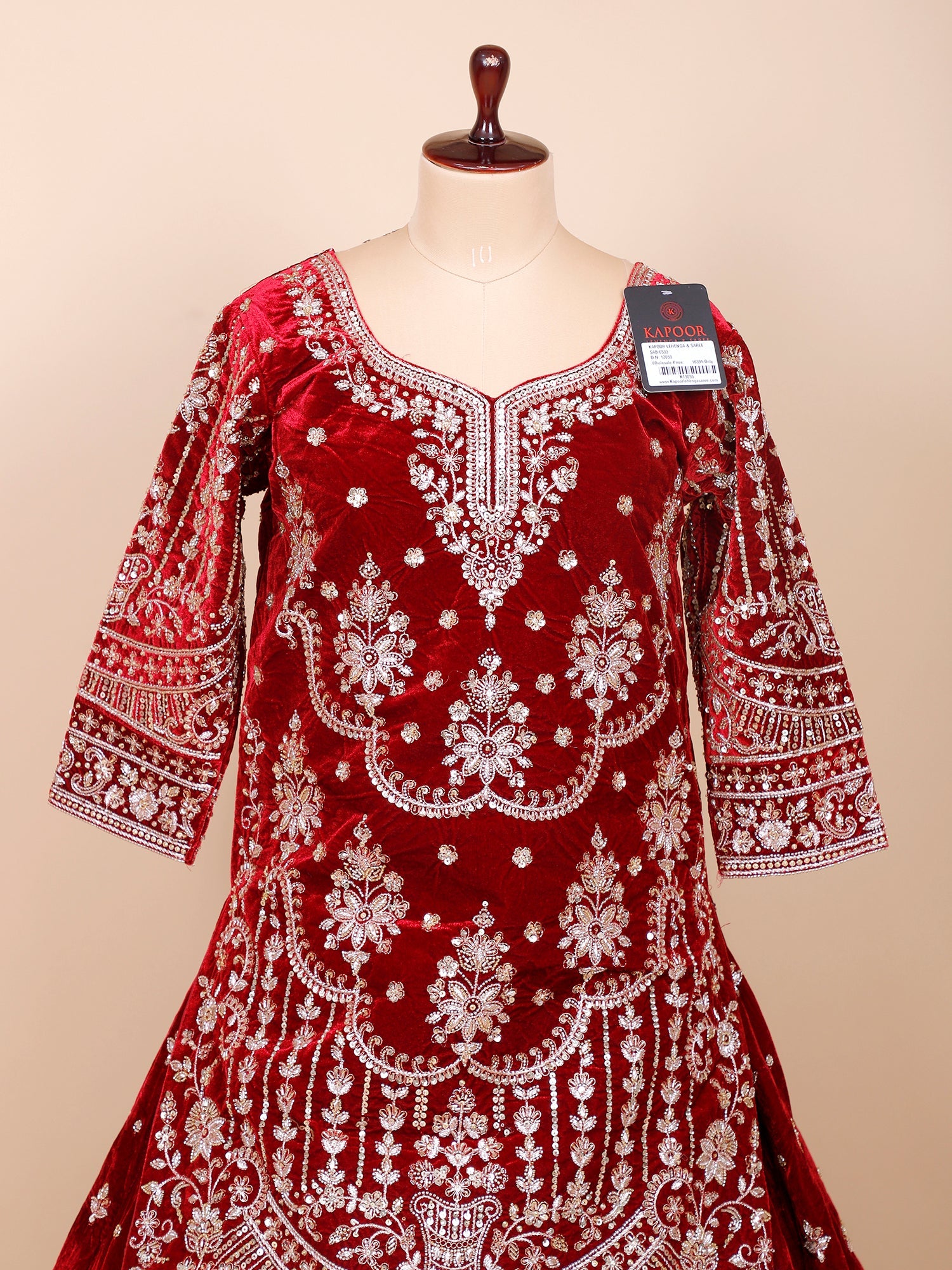 Maroon & Red Bridal pakistani Lehenga