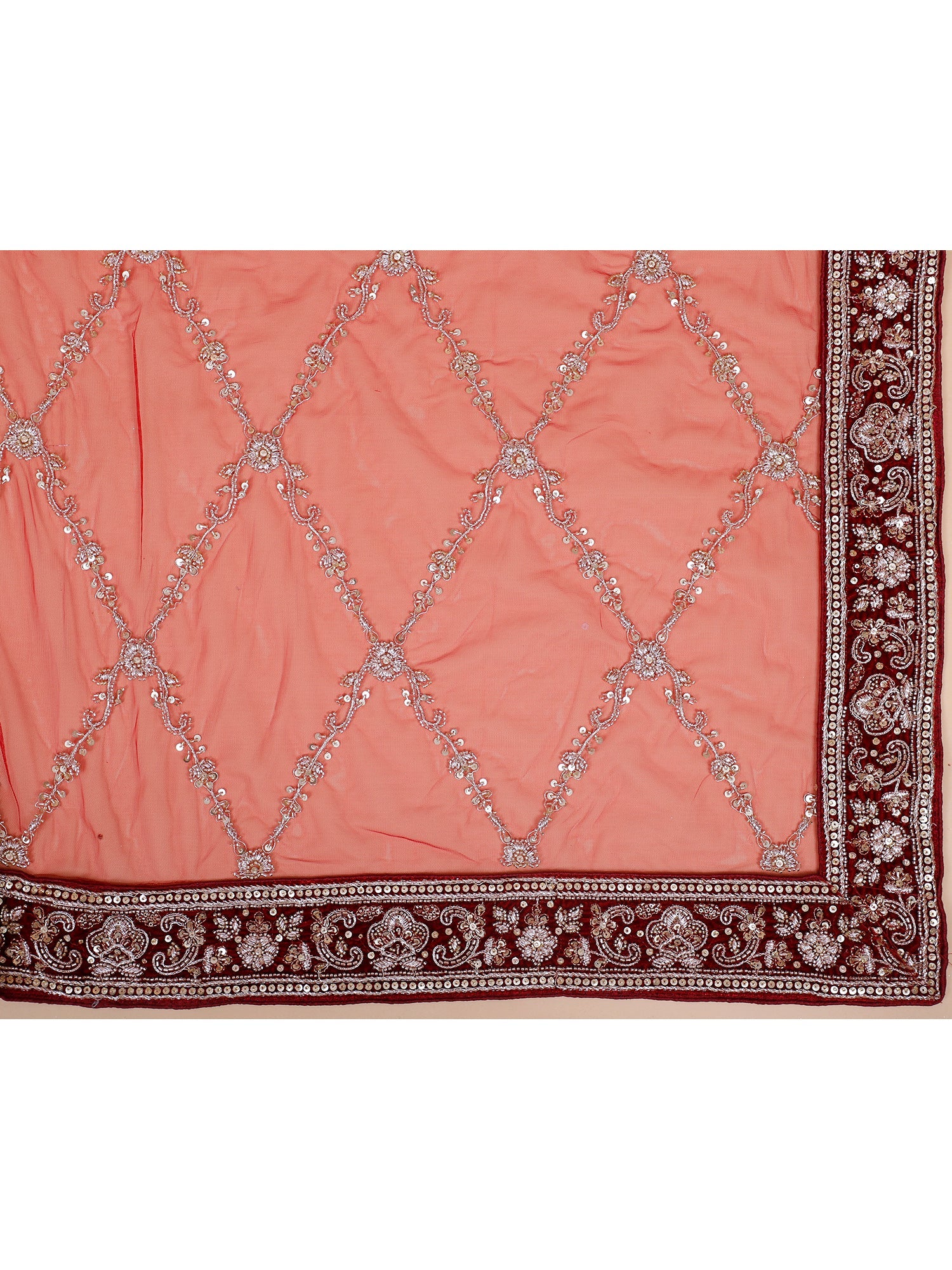 Maroon & Red Bridal pakistani Lehenga