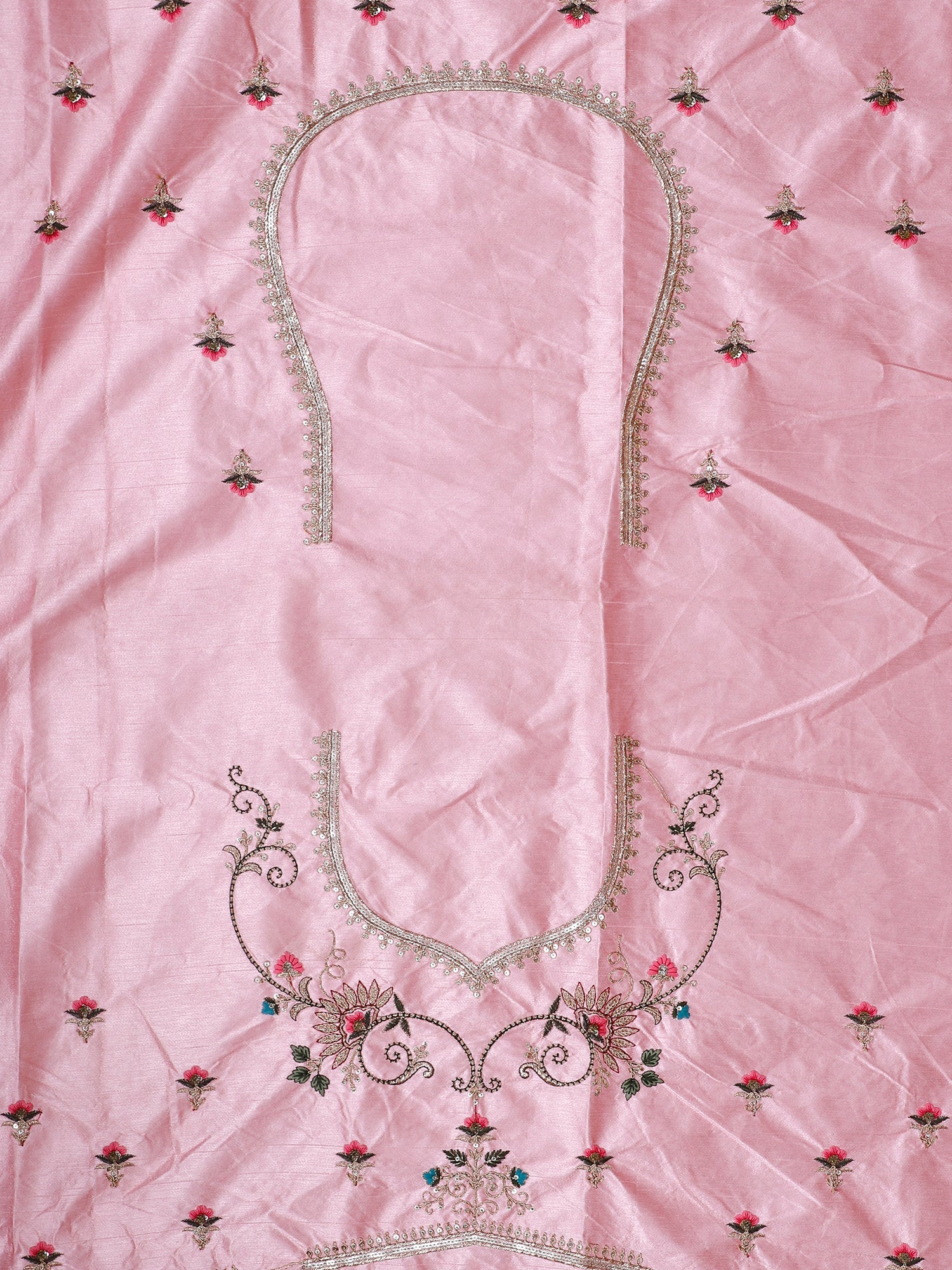 Pink Shade Silk Lehenga with Sequins