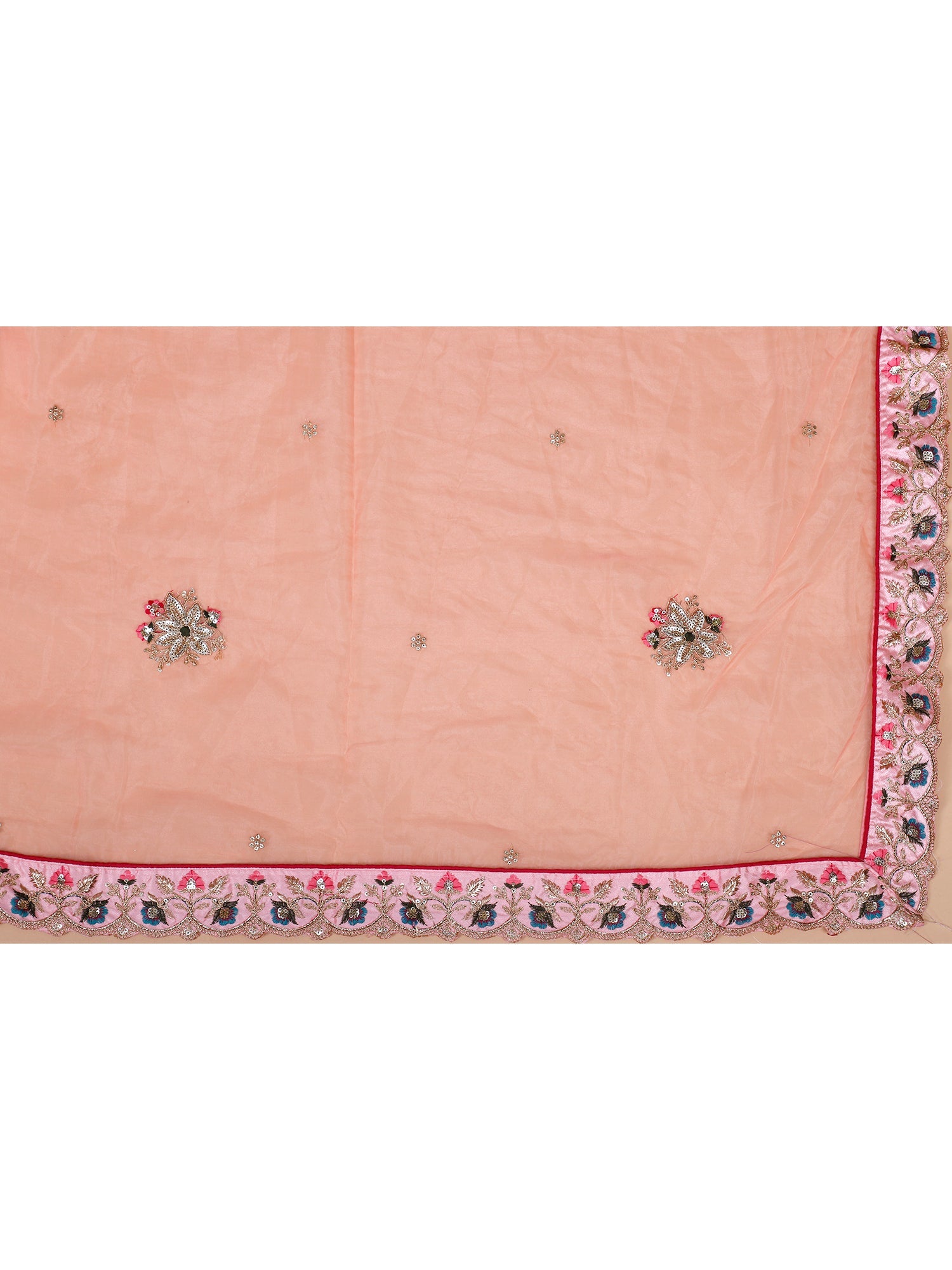 Pink Shade Silk Lehenga with Sequins