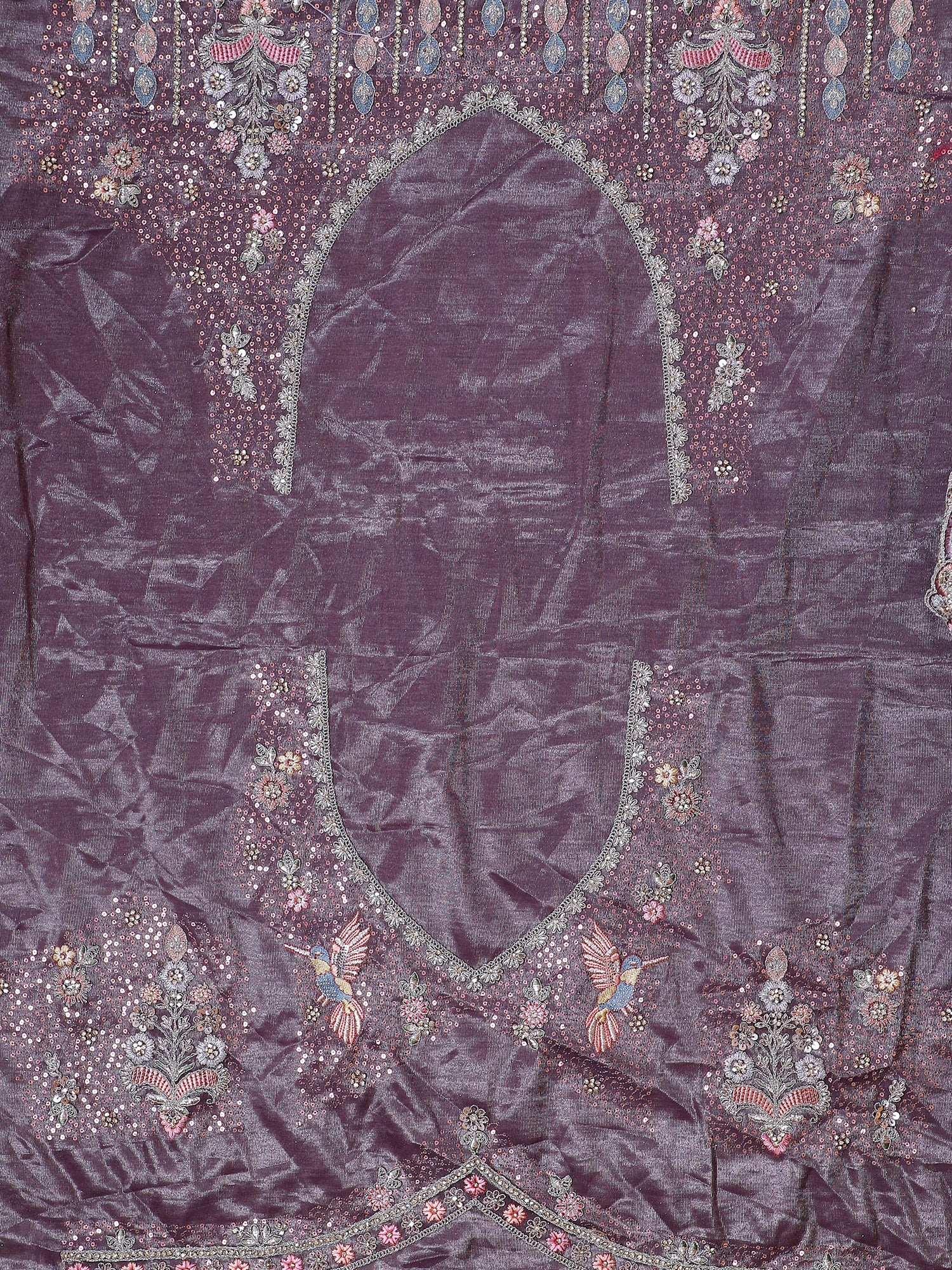 Lavender Jimmy Choo Lehenga with Multi-Thread