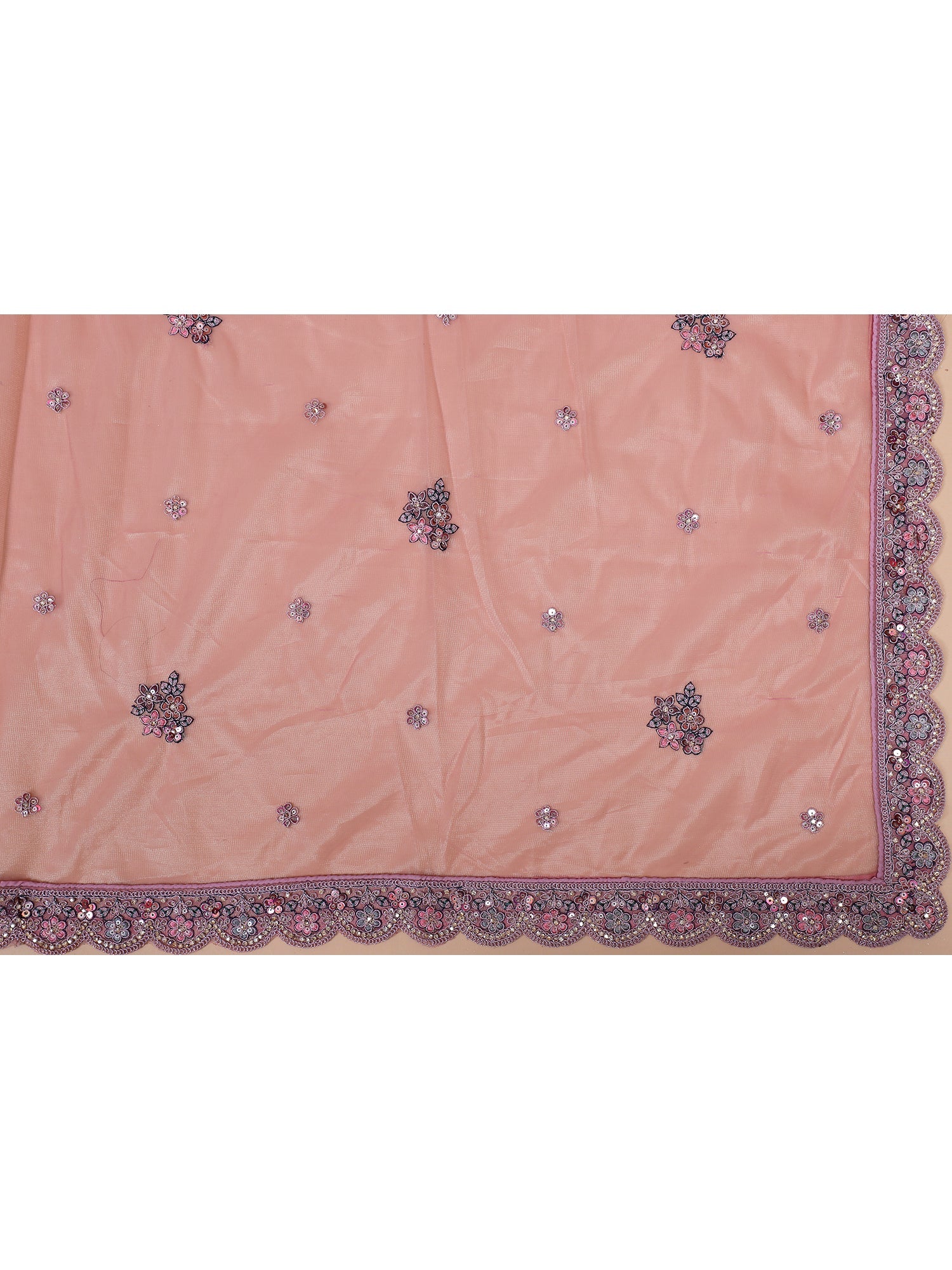 Lavender Shimmer Silk Lehenga with Multi-Thread