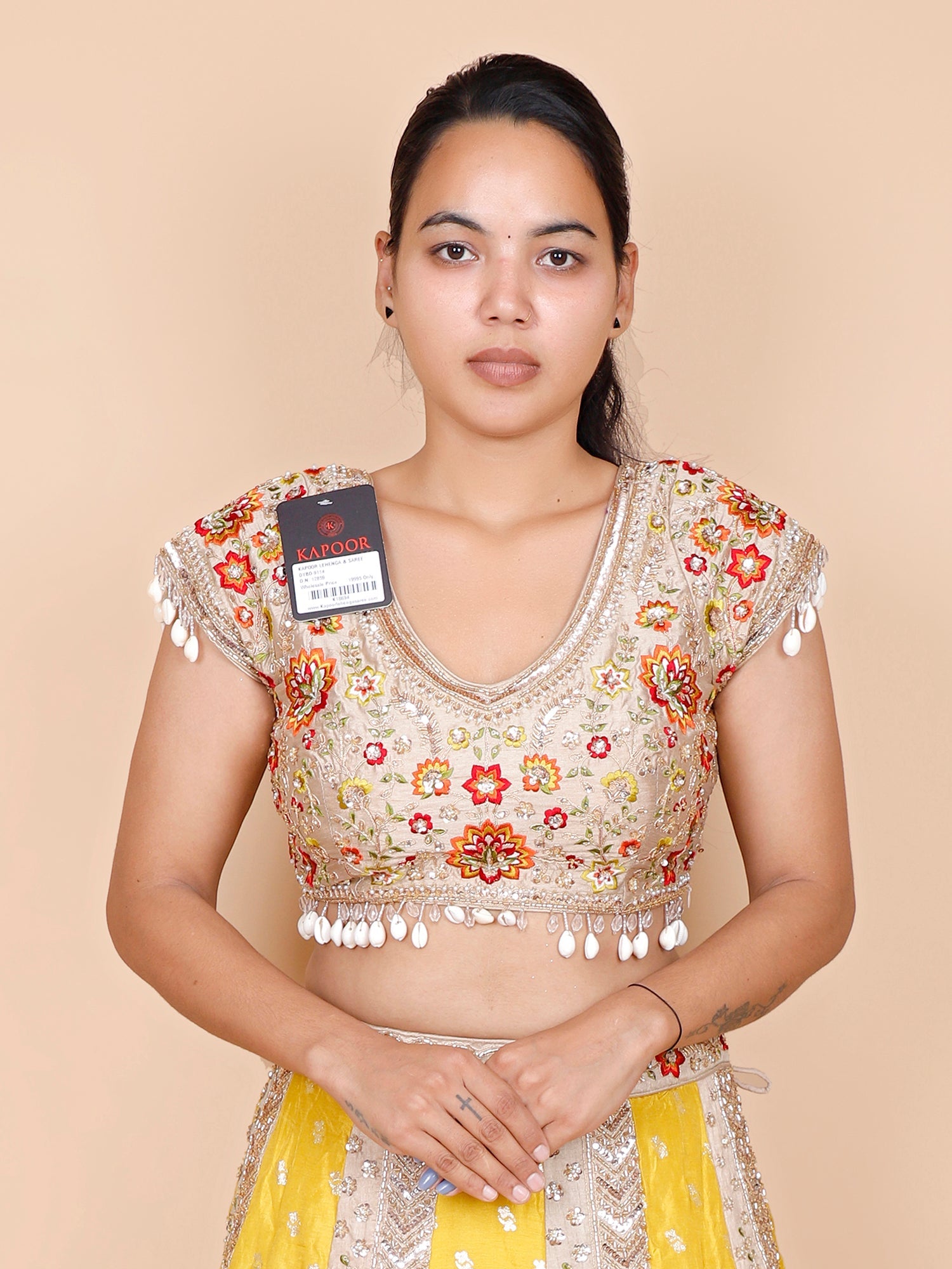Multi-Color Silk Lehenga with Multi-Thread