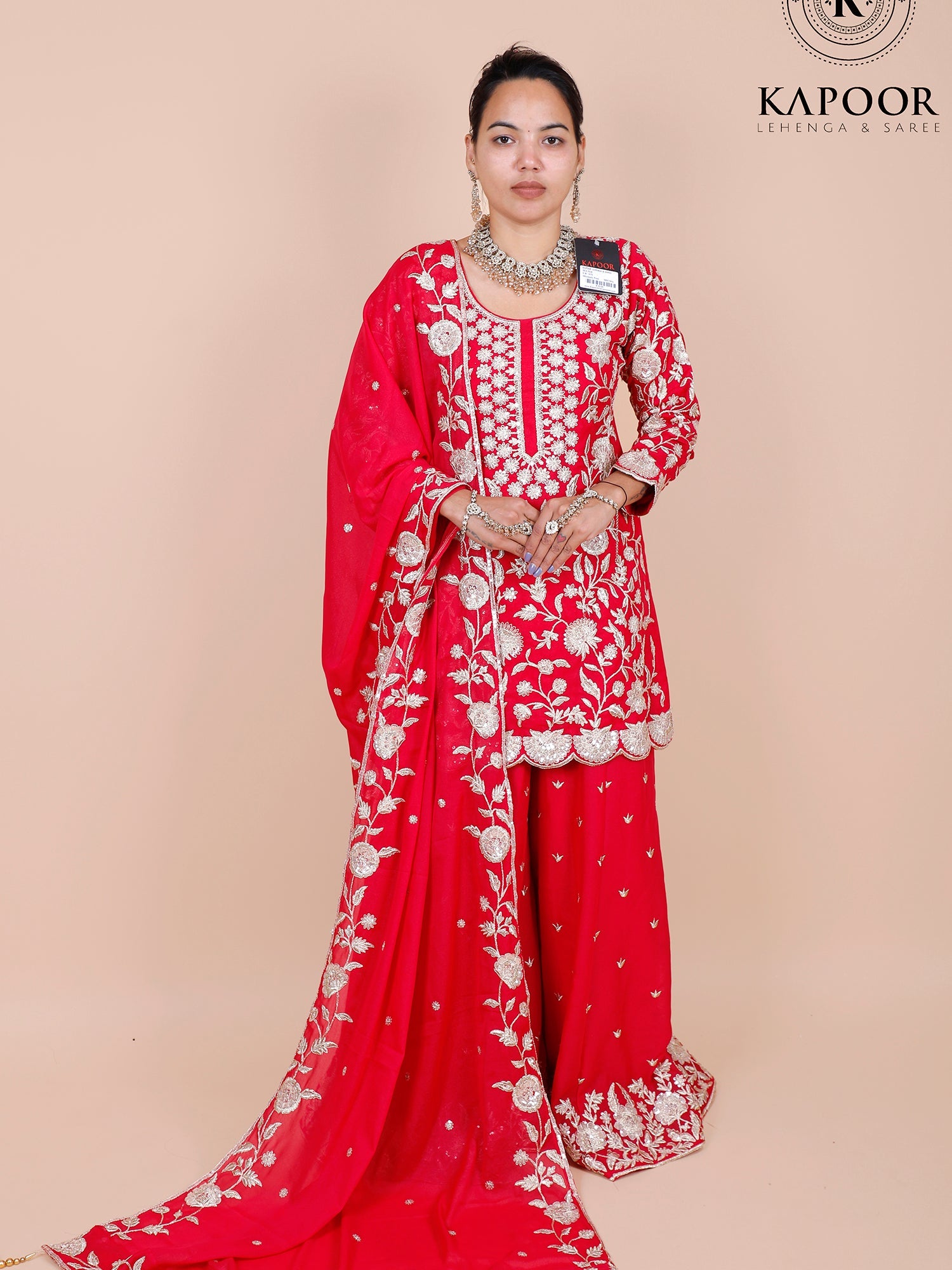 Rani Georgette Heavy Thread Embroidered Sharara