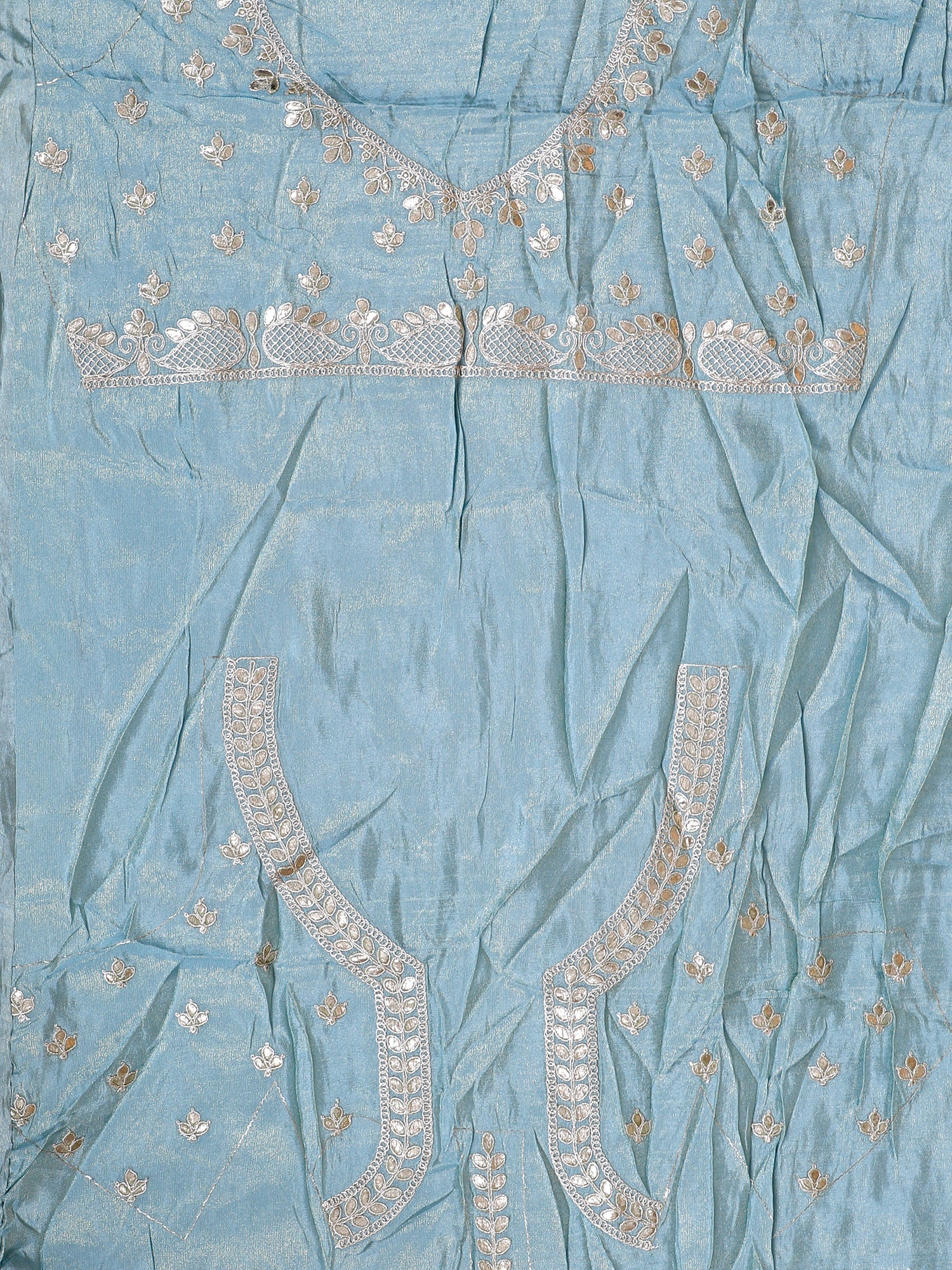 Royal Blue Shimmer Silk Lehenga