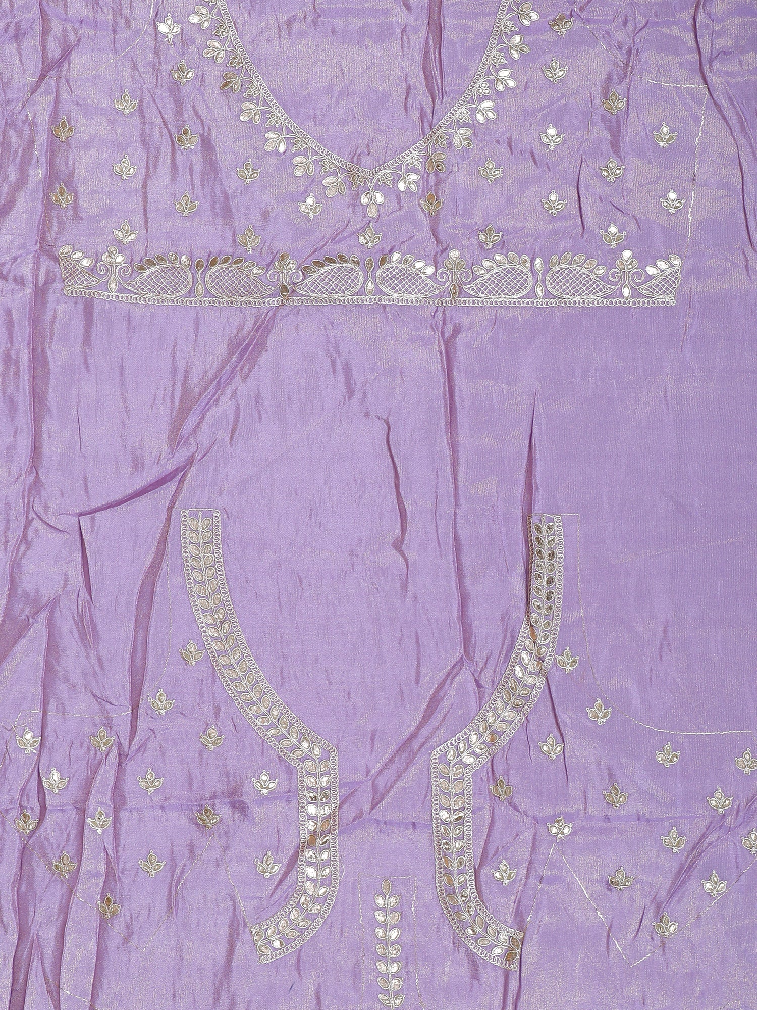 Lavender Glow Shimmer Silk Lehenga
