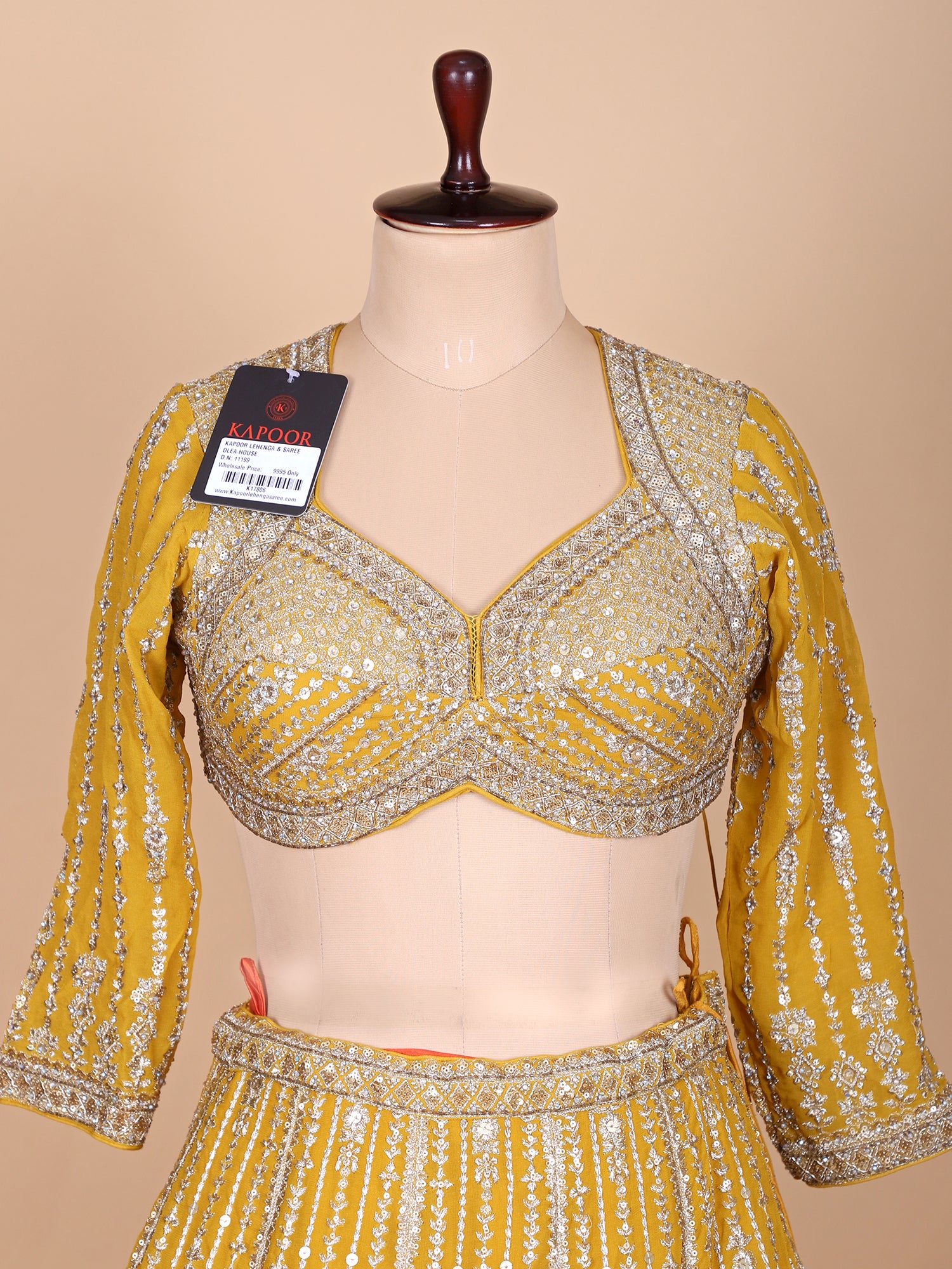 Sunshine Yellow Lehenga With Jarkan Embroidery Glow
