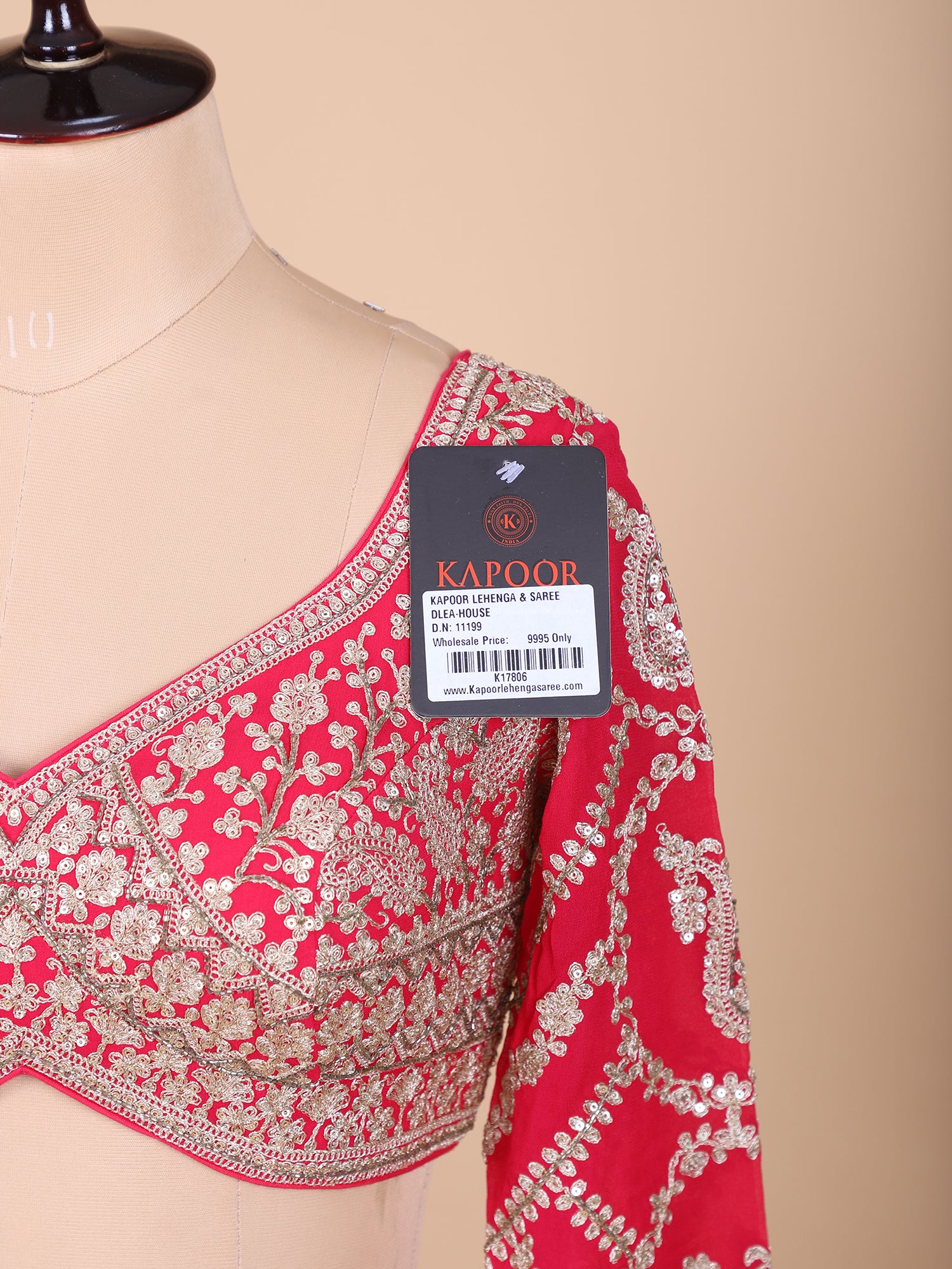 Blush Pink Georgette Embroidered Lehenga