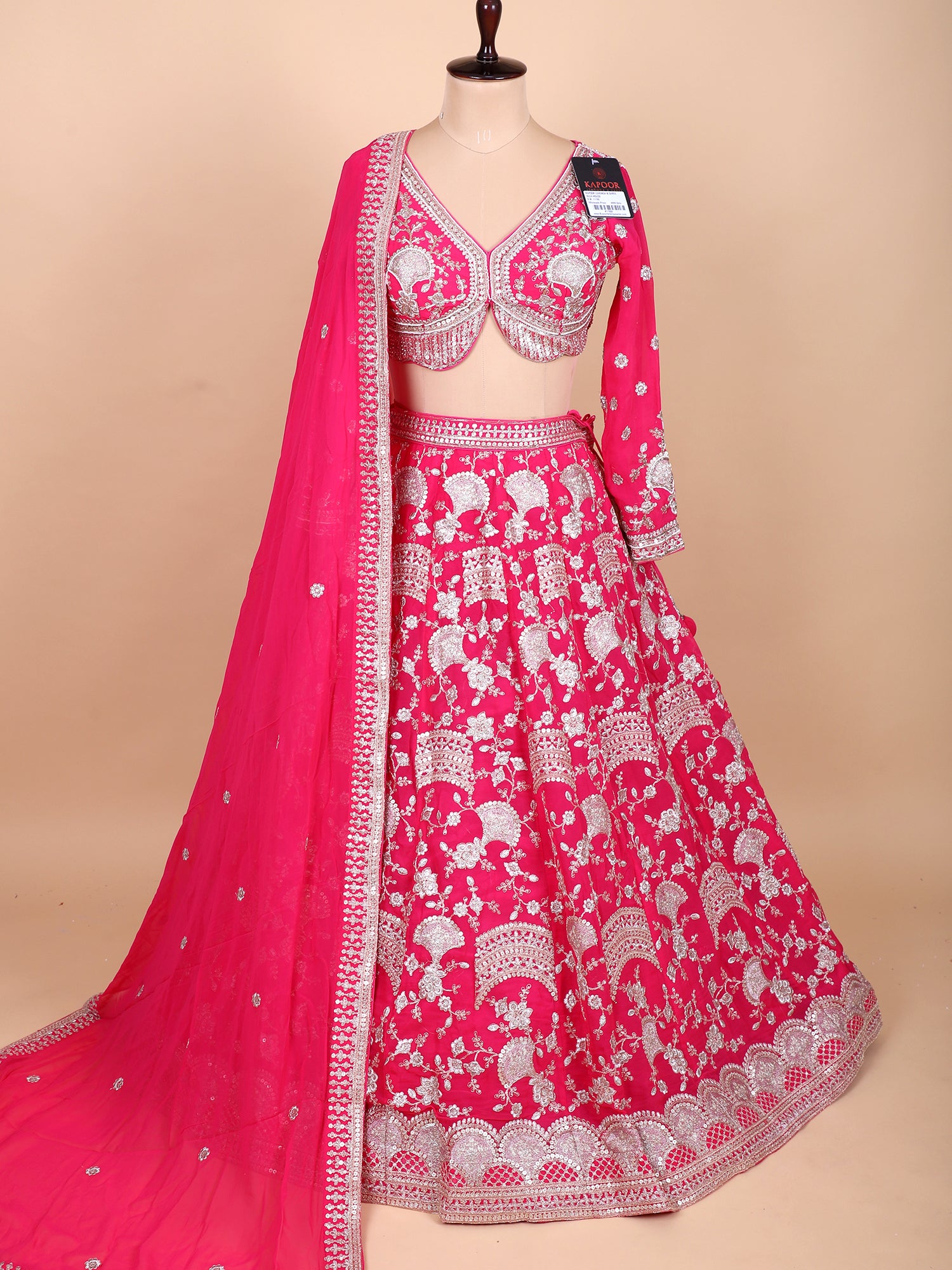 Soft Pink Hand Embroidered Lehenga Ensemble
