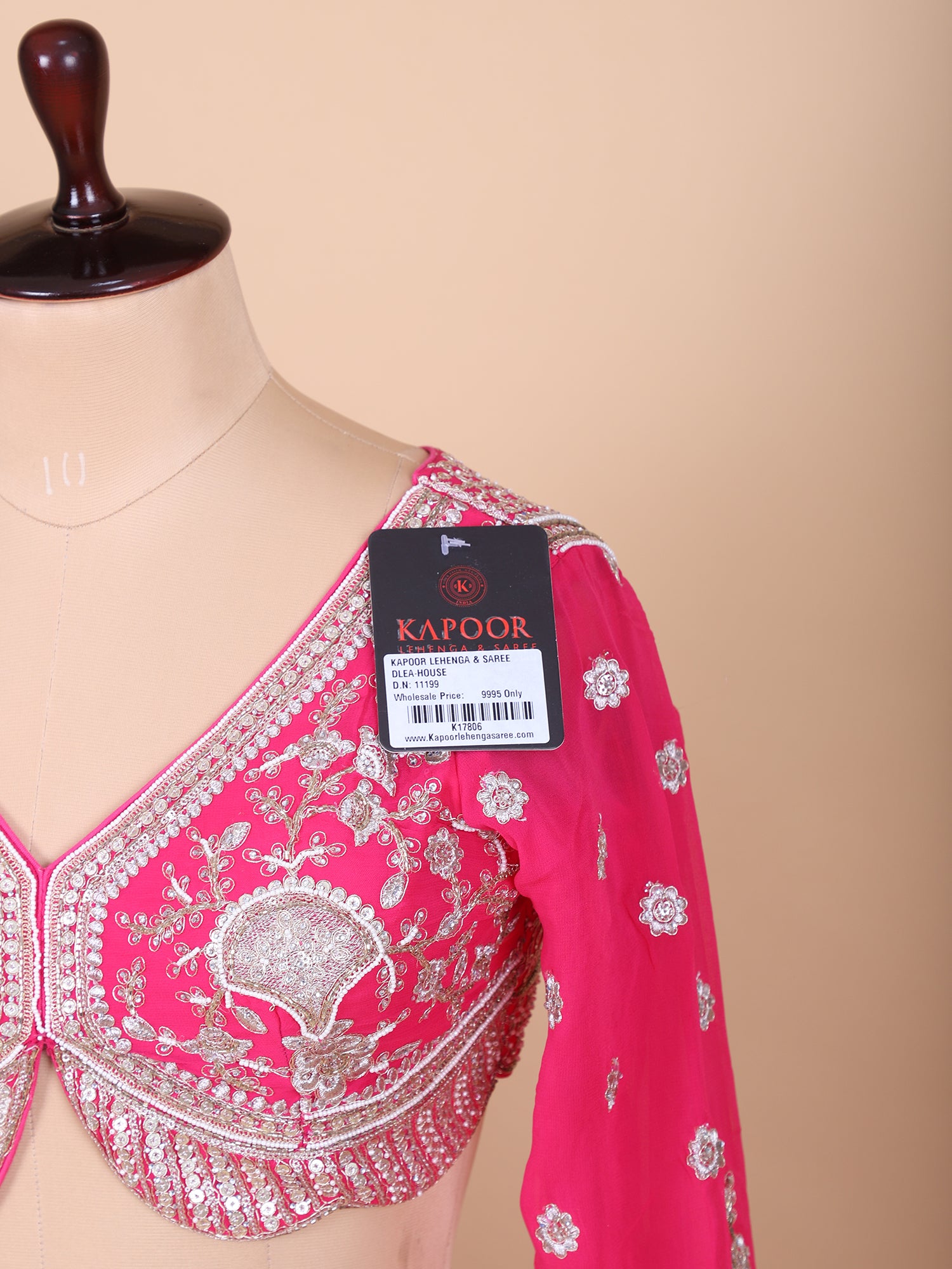 Soft Pink Hand Embroidered Lehenga Ensemble
