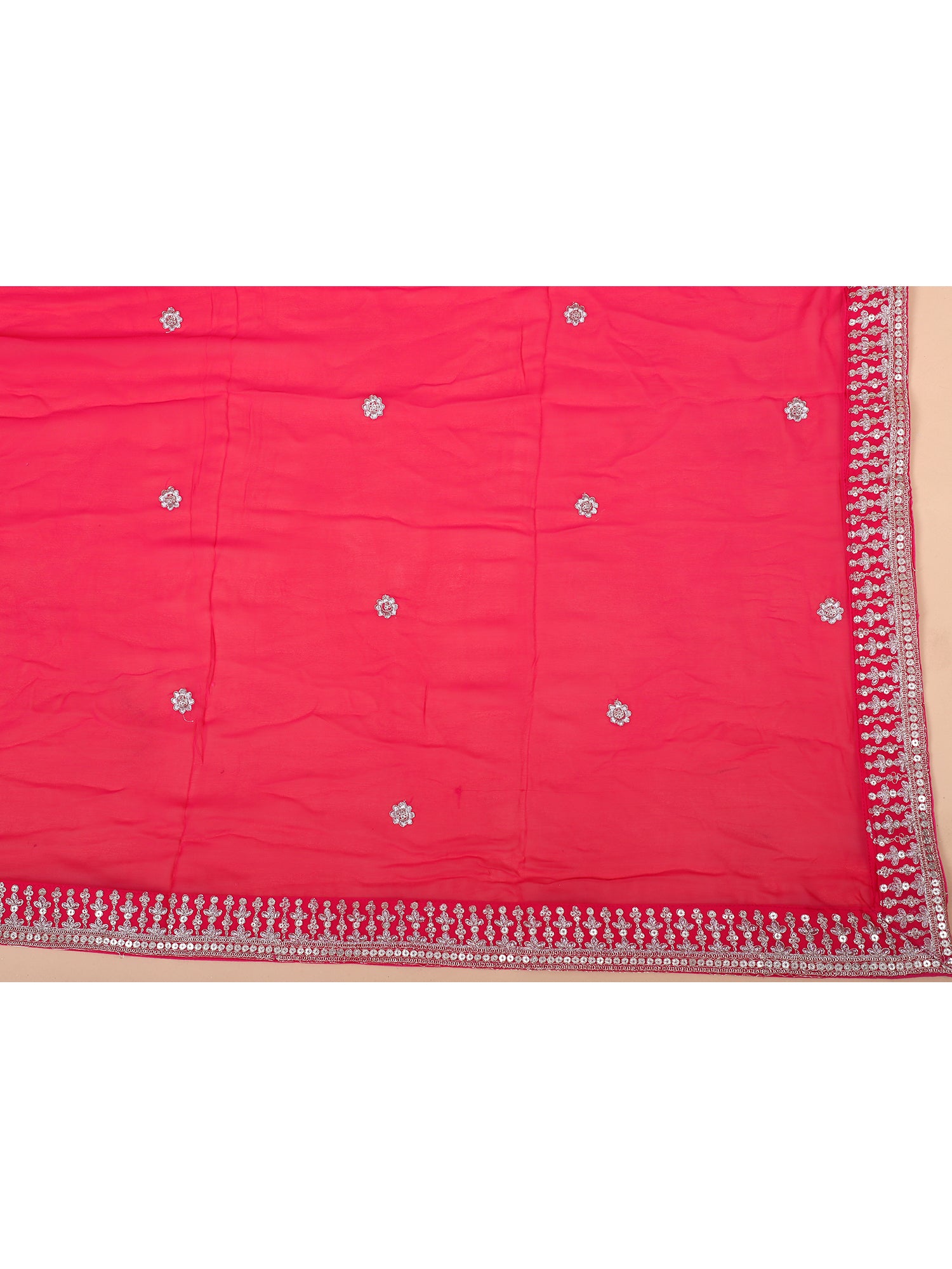 Soft Pink Hand Embroidered Lehenga Ensemble