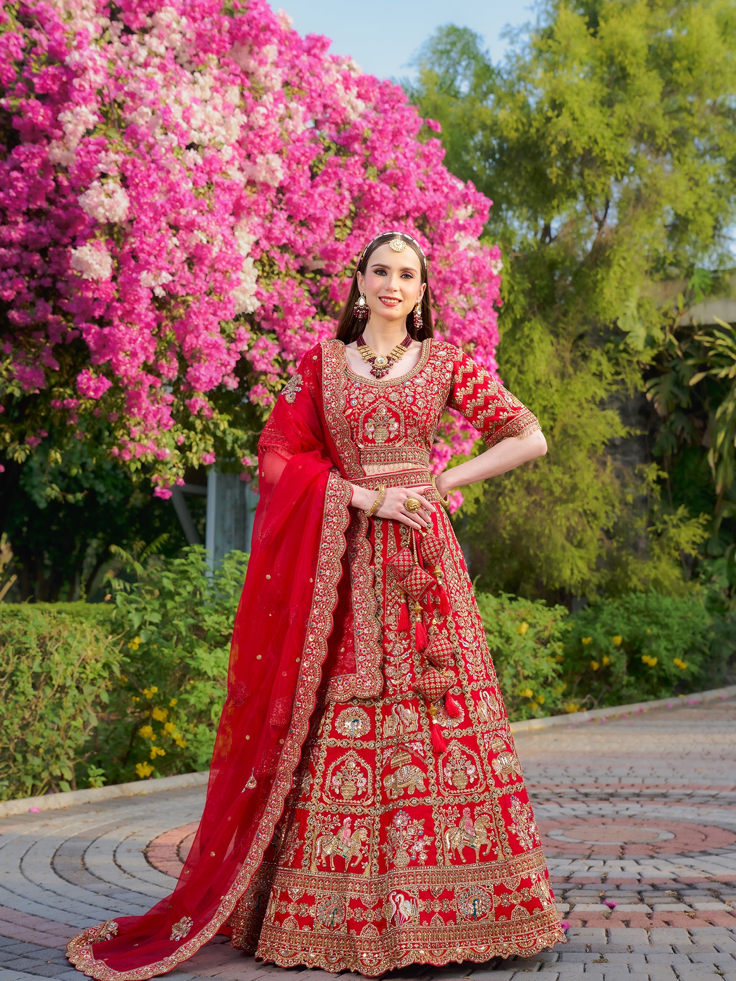 Royal Silk Handwork Lehenga Choli With Dupatta