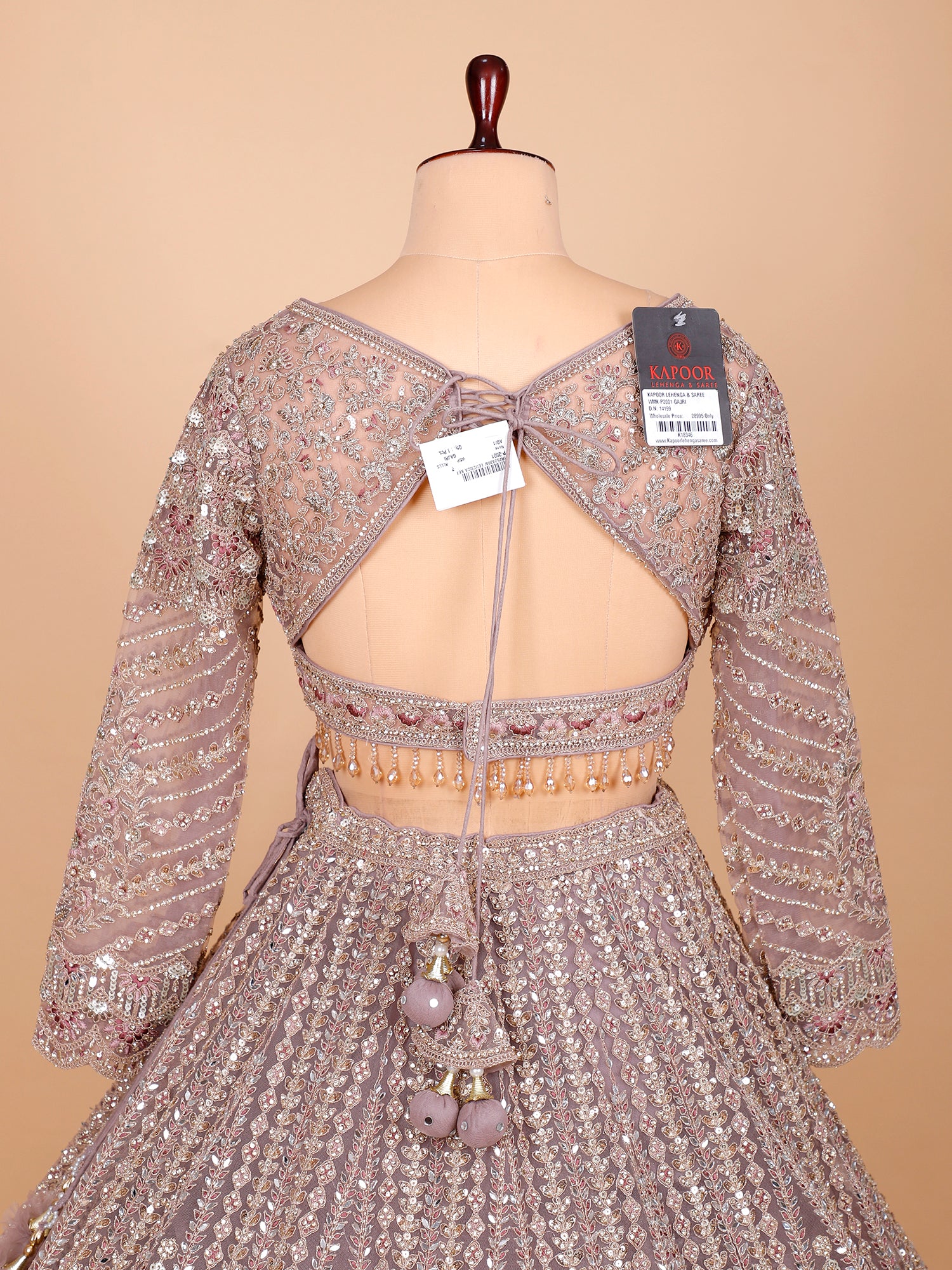 Onion Pink Butterfly Net Lehenga With Diamond
