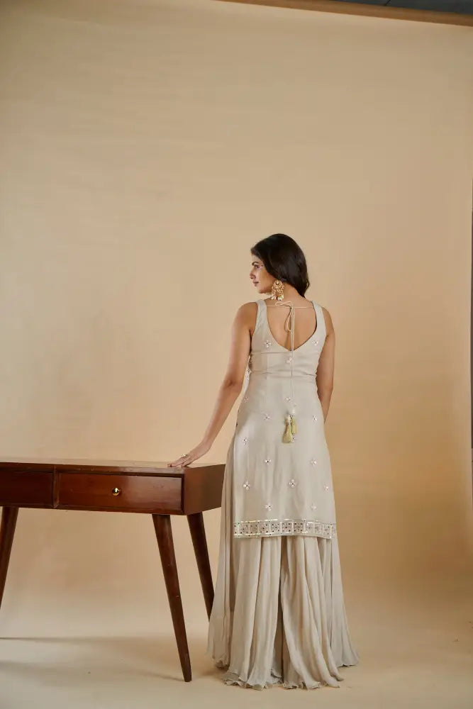 Premium Multi Color Suit In Georgette With Stunning Multi Work Art Suits