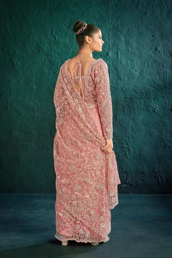The Perfect Pink Net Saree For Your Special Moments Saree