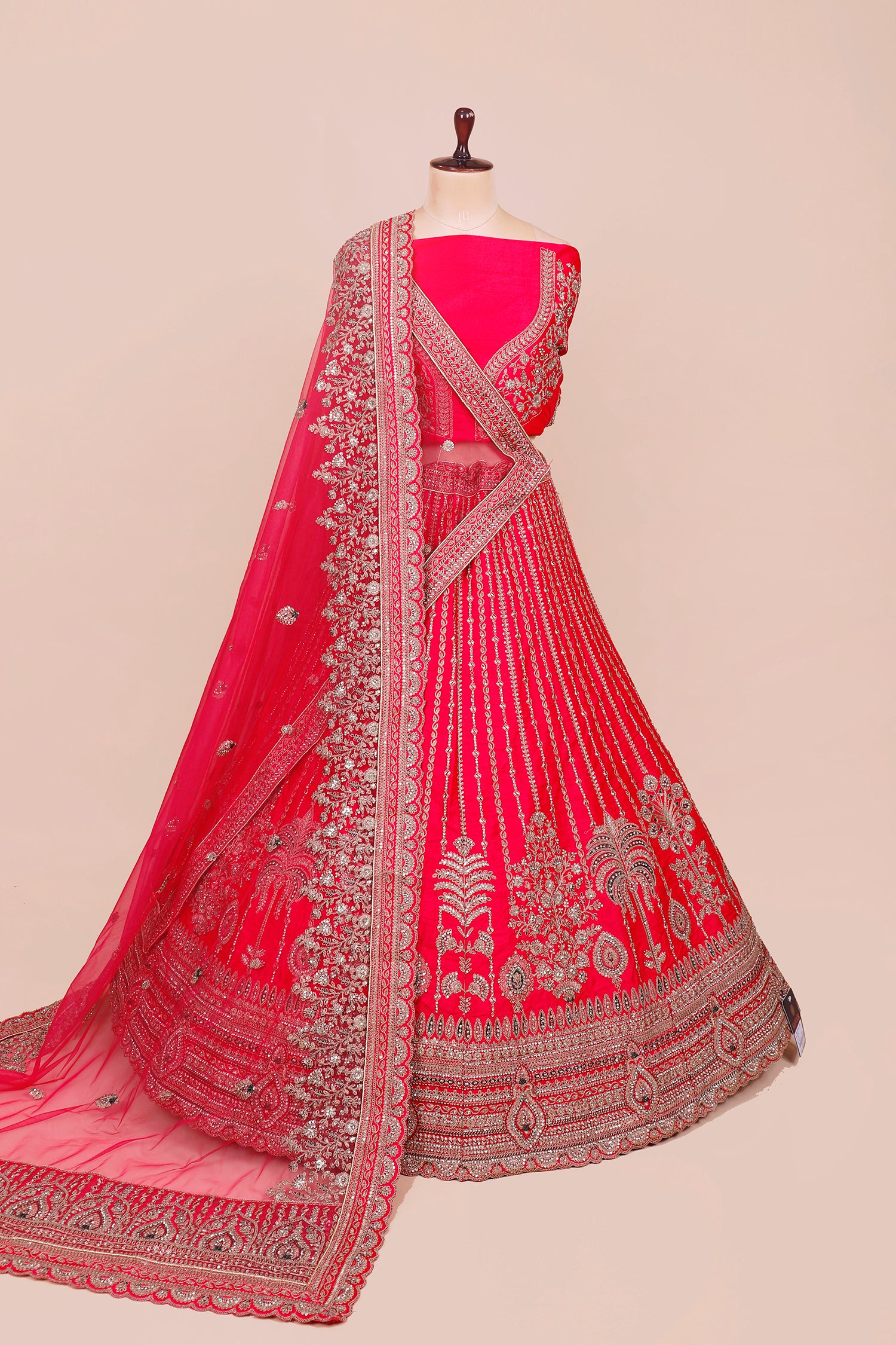 Radiant Raani Silk Lehenga With Jarkan