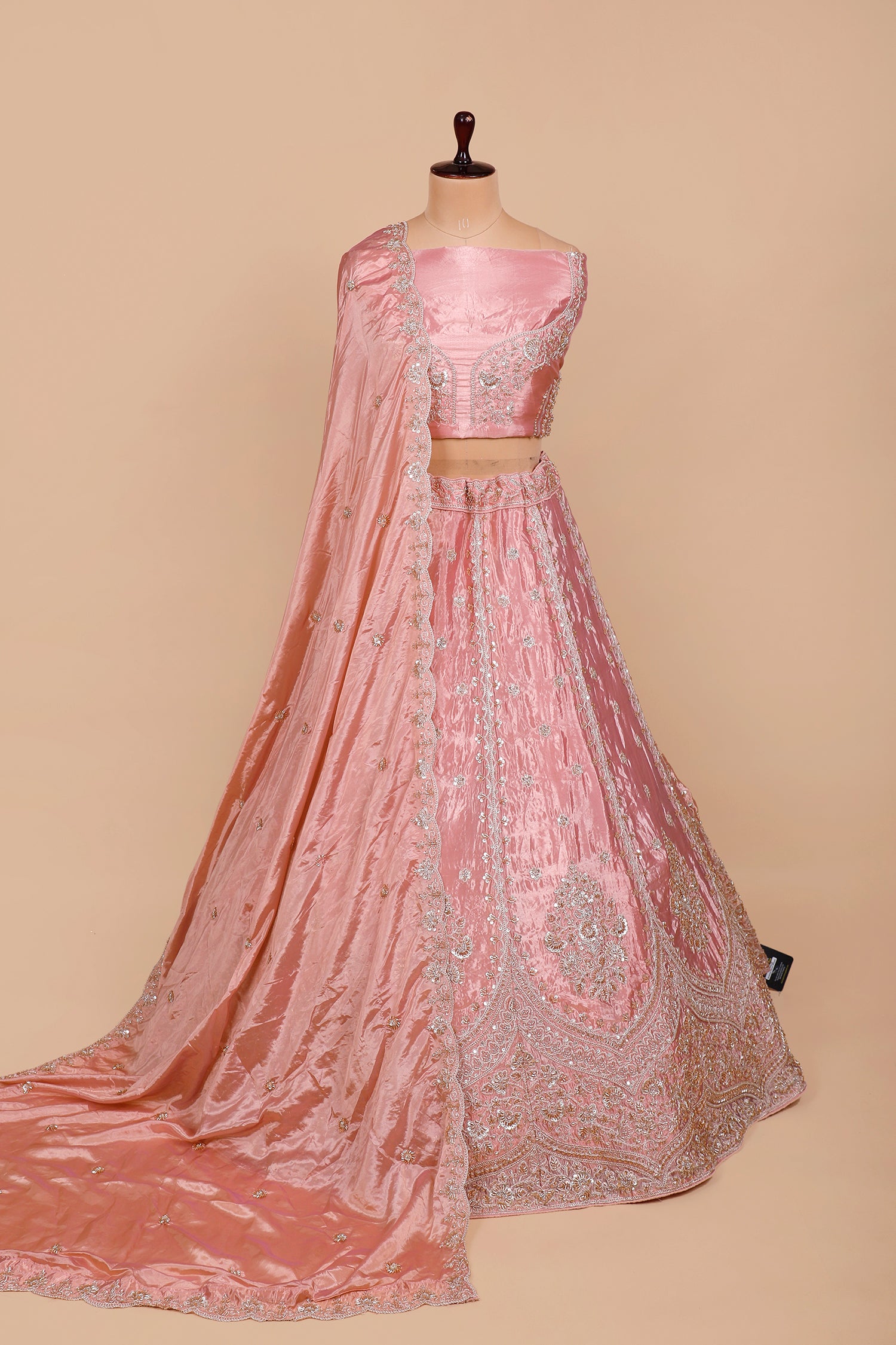 Soft Pink Party Barbari Lehenga
