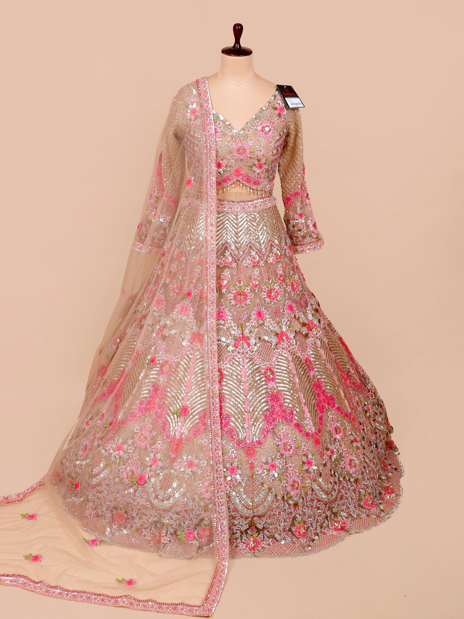 Festive Multi Jarkan Sequence Lehenga