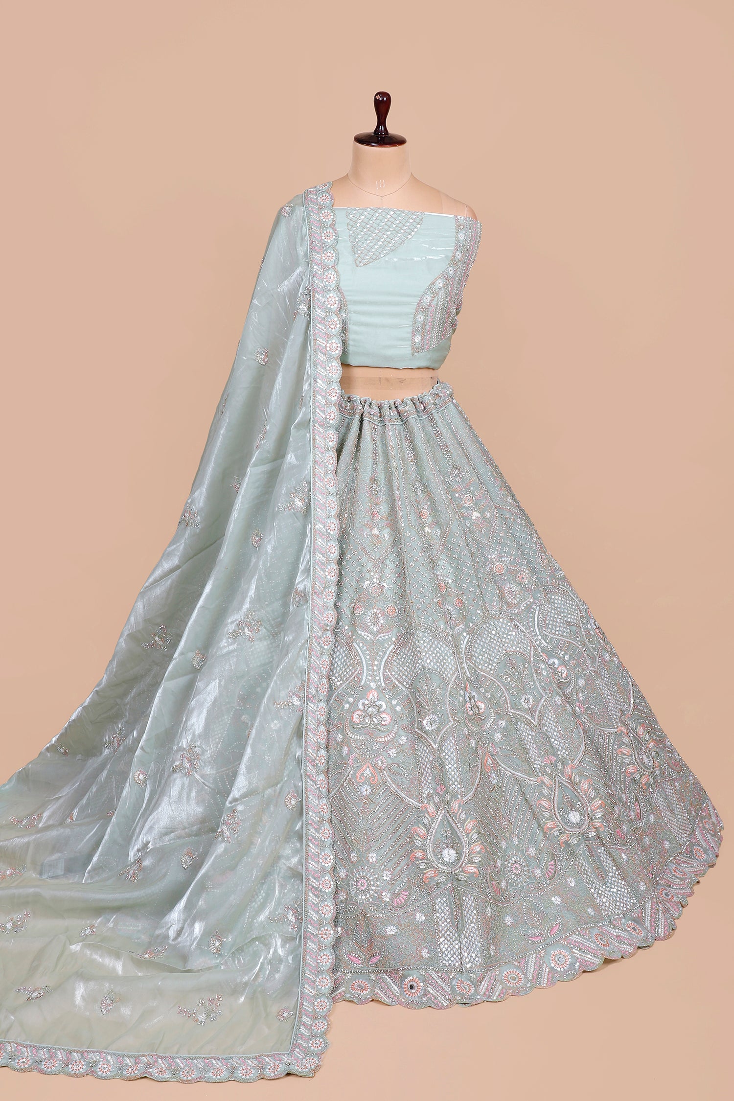 Light Pista Jimmy Choo Lehenga