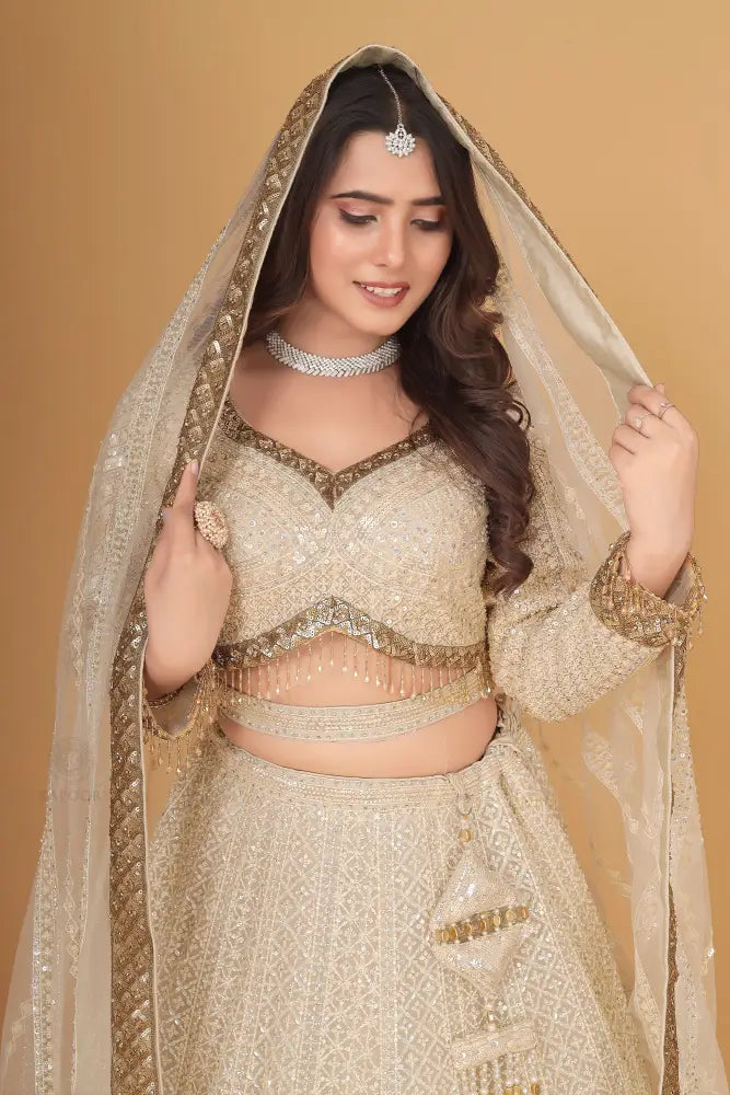 White Exclusive Stone Work Party Wear Saree With Readymade Blouse