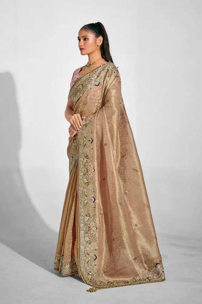 Your Dream Pink Banarasi Saree For Grand Celebrations Saree
