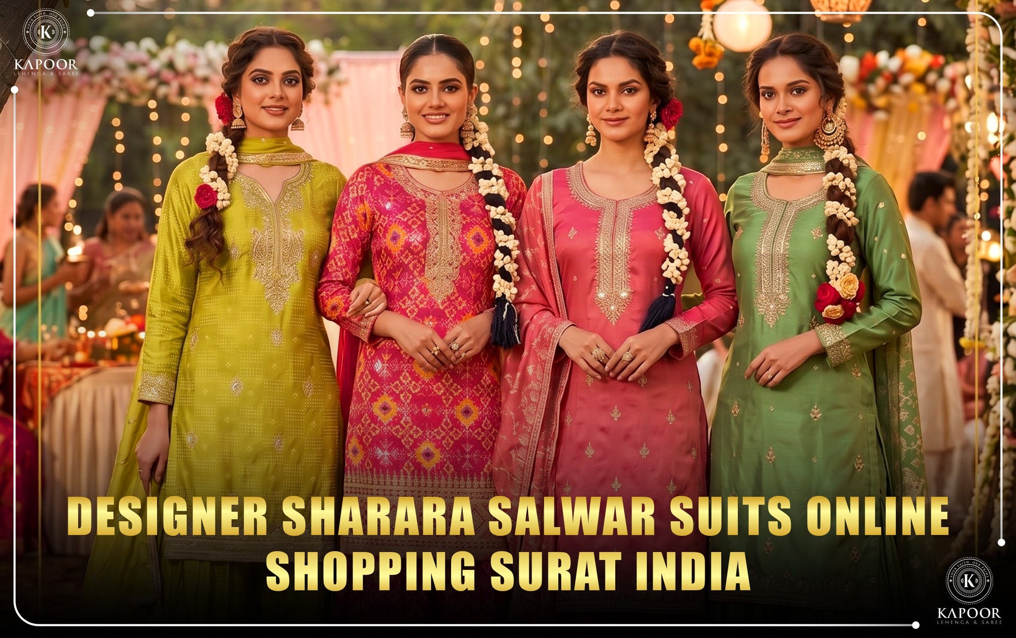 Designer Sharara Salwar Suits Online Shopping Surat India