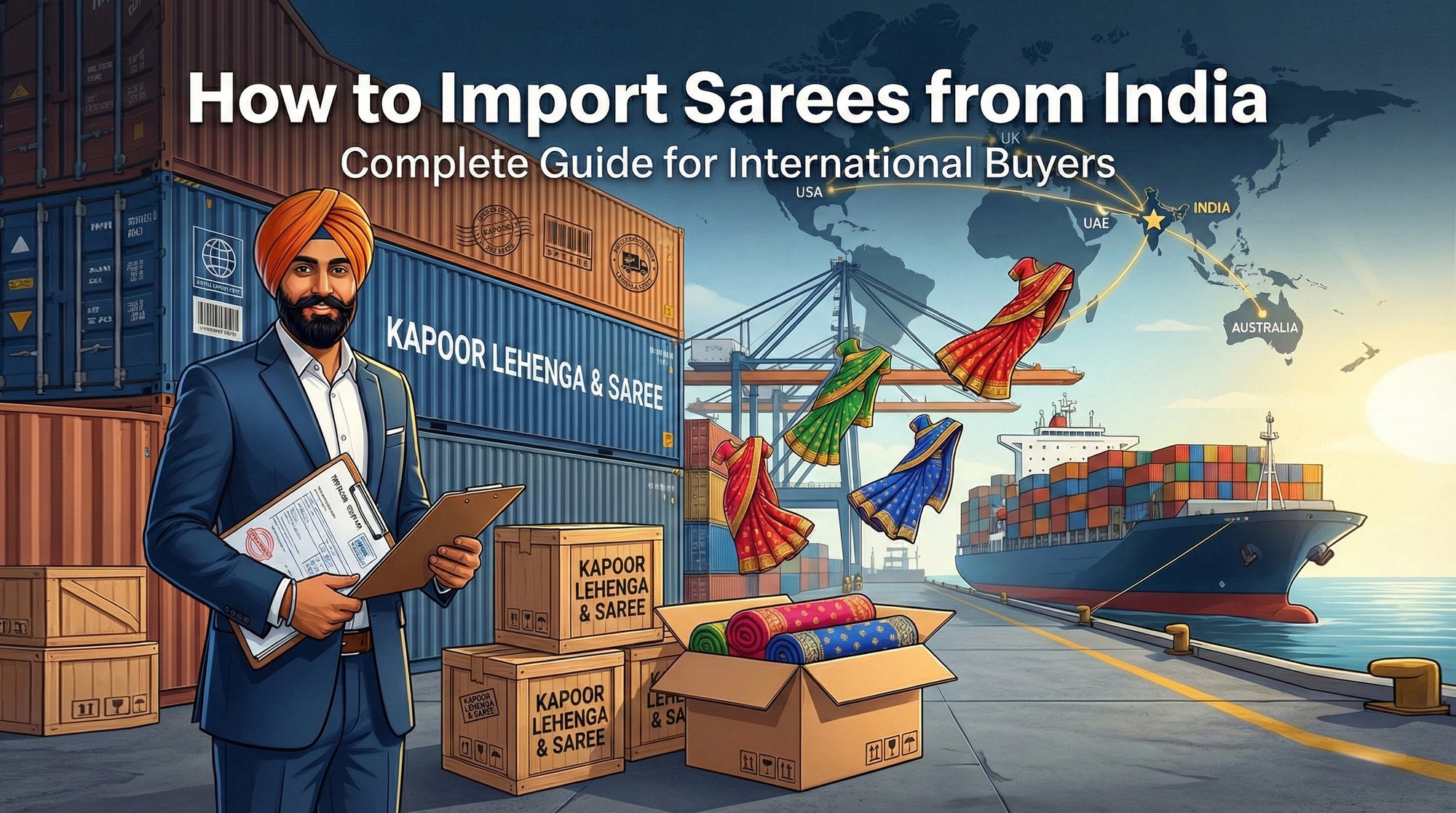 How to Import Sarees from India – Complete Guide for International Buyers