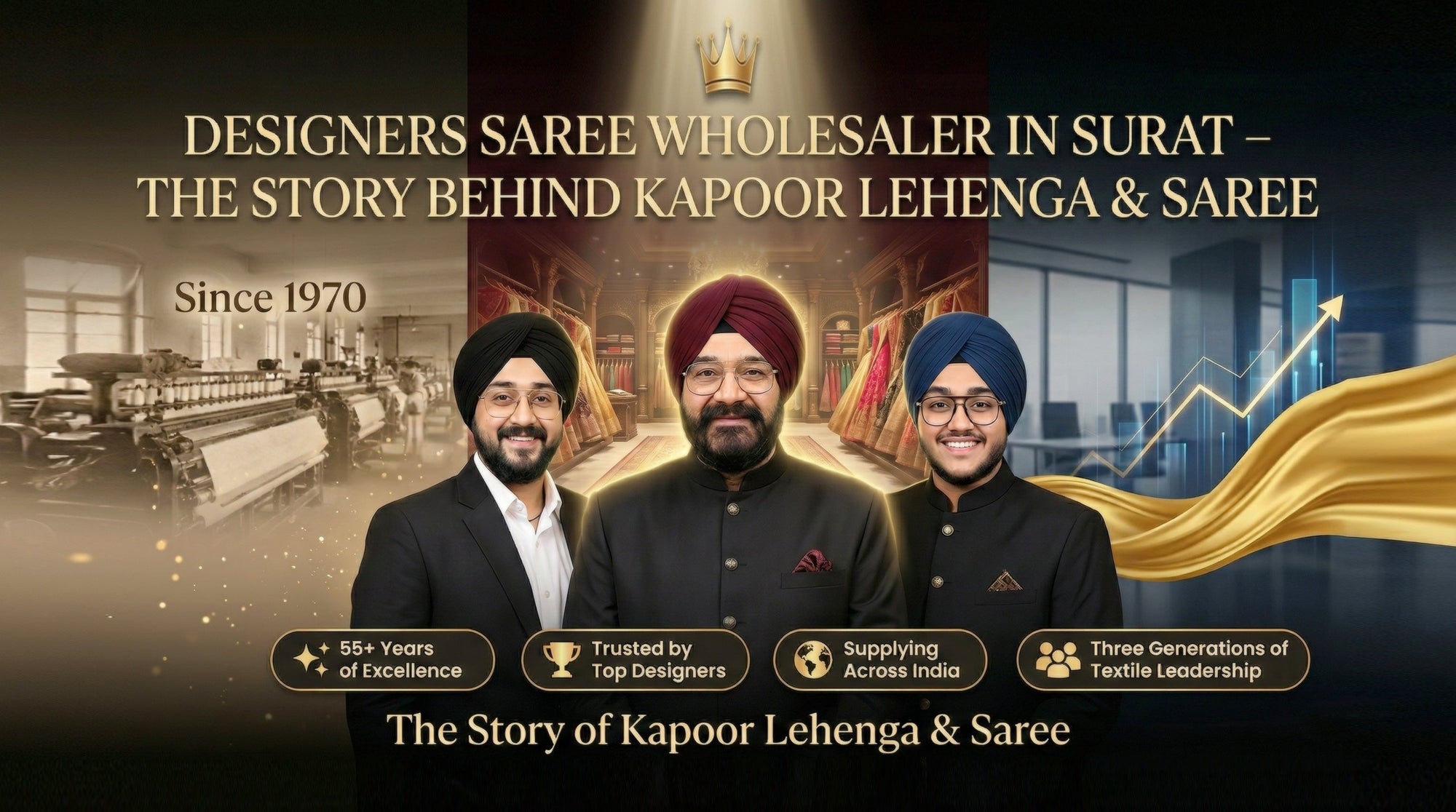 Designers Saree Wholesaler in Surat – The Story Behind Kapoor Lehenga & Saree