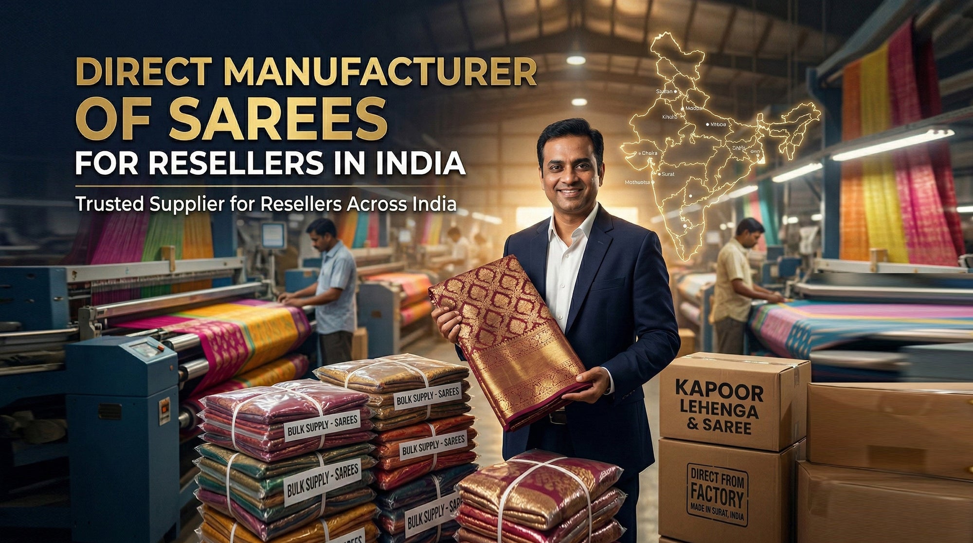 Direct Manufacturer of Sarees for Resellers in India