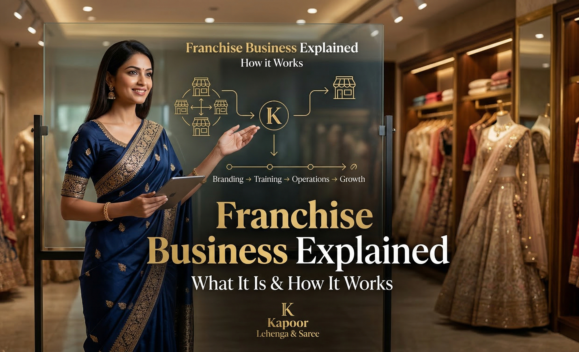 Franchise  Business Explained: What Is It & How It Works |  Kapoor Lehenga & Saree