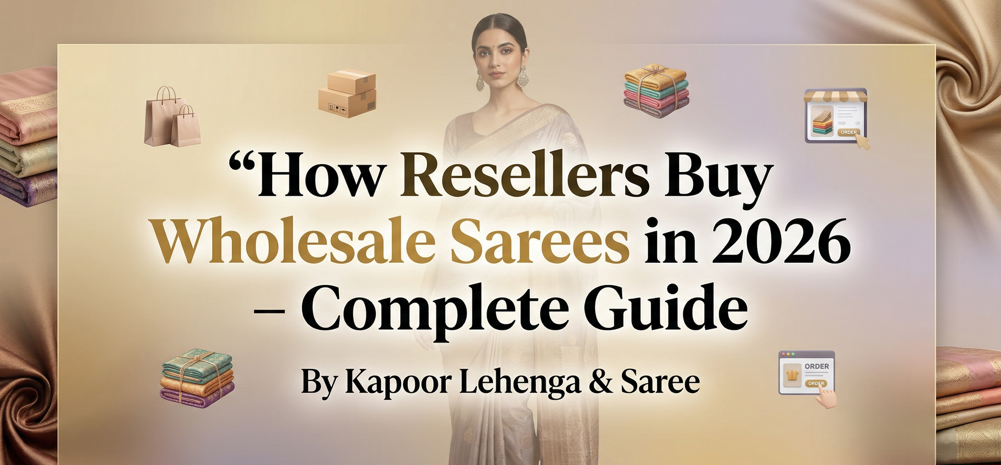How Resellers Buy Wholesale Sarees in 2026 – Complete Guide By Kapoor Lehenga & Saree