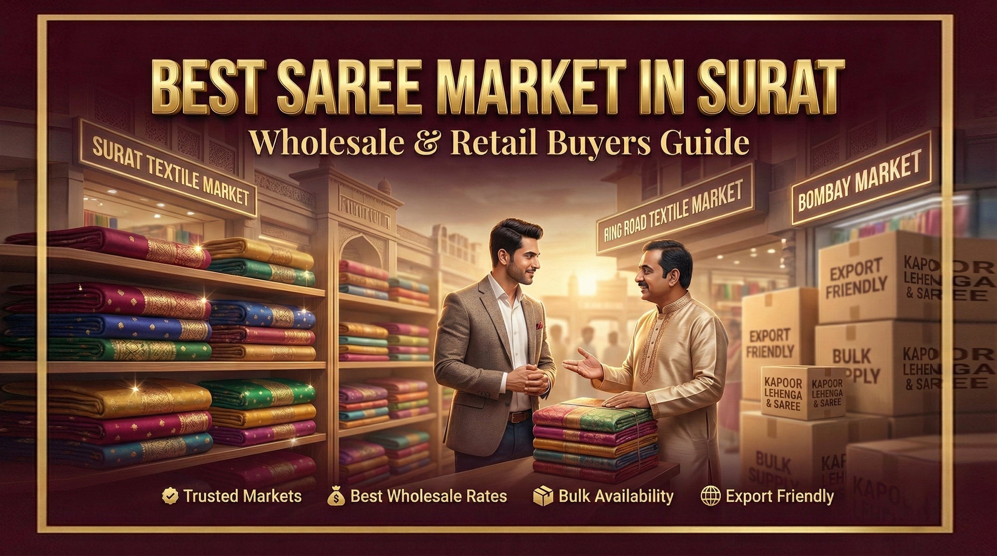 Best Saree Market in Surat for Wholesale & Retail Buyers