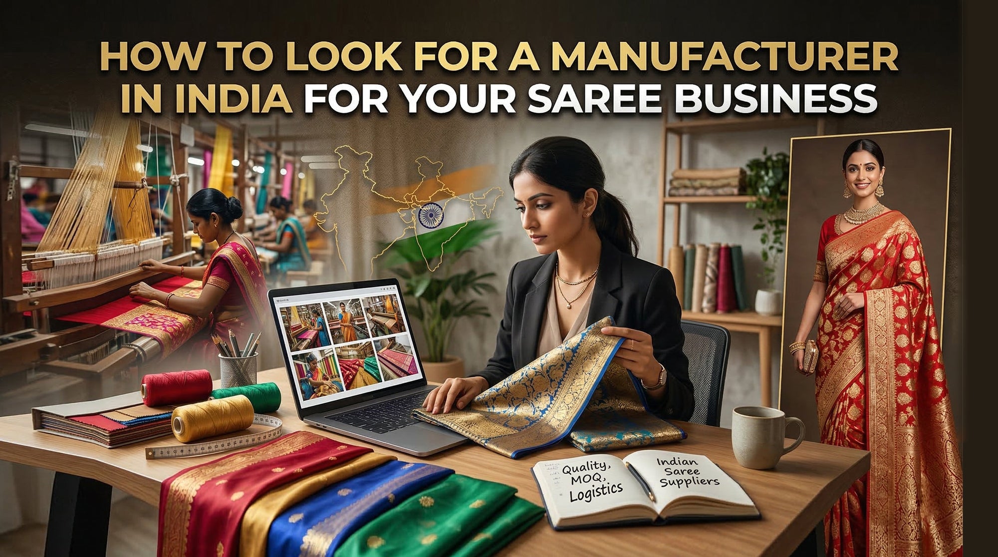 How To Look For A Manufacturer In India For Your Saree Business