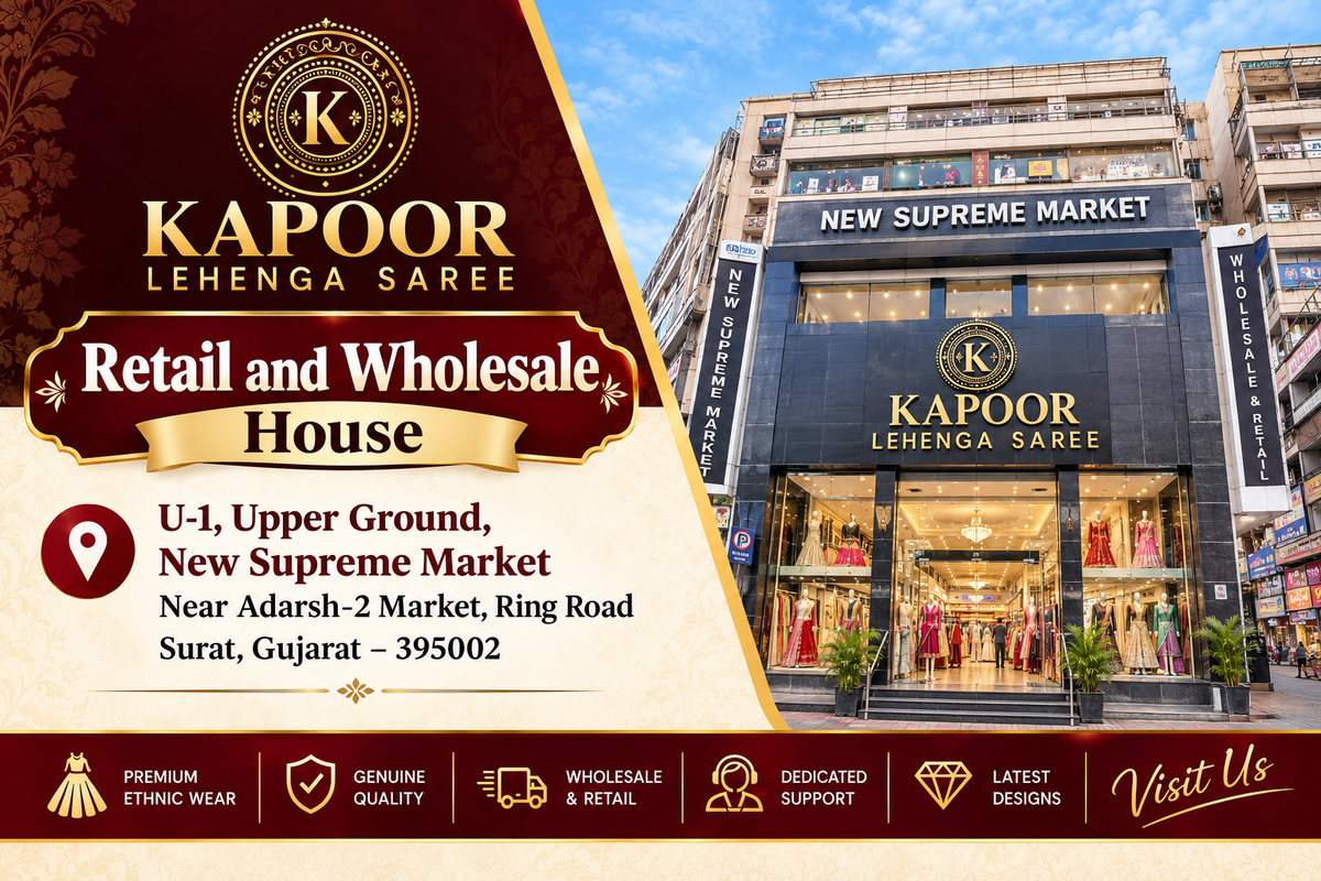 Kapoor Lehenga Saree Retail and Wholesale B2C Sales Office in Surat
