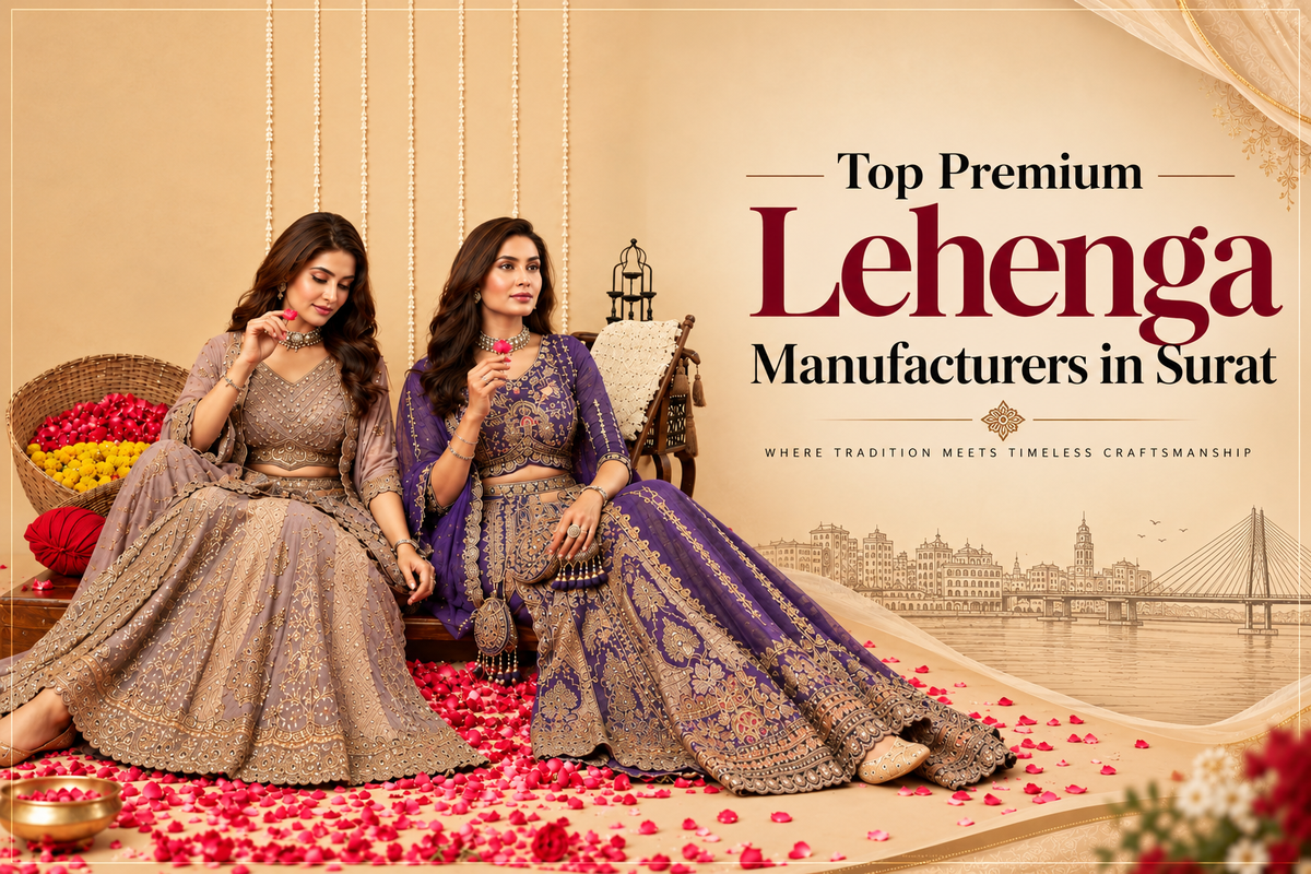 Top Premium Lehenga Manufacturers in Surat