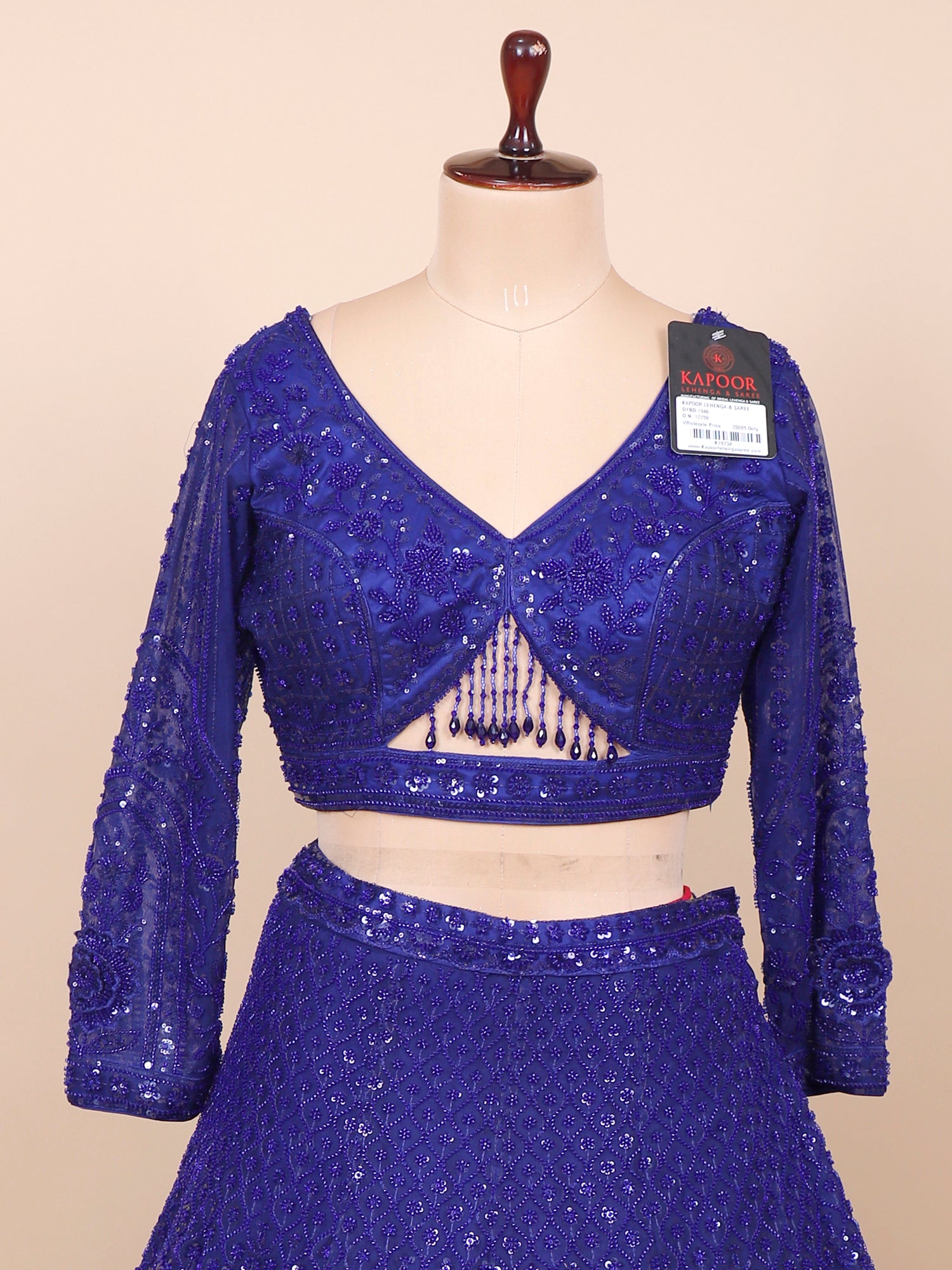 Blue Party-Ready Embroidered Lehenga
