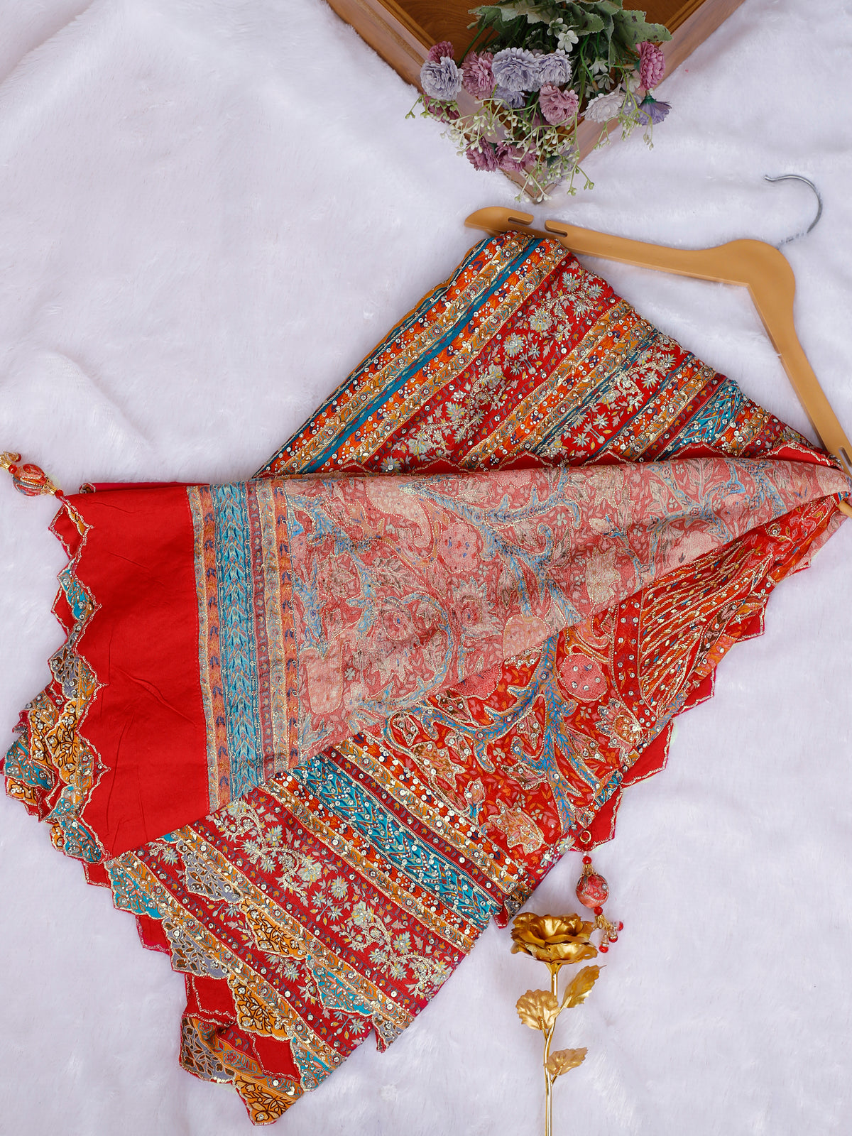 Sari Handwork Gota Patti Saree | Handwork Wedding & Festive Saree